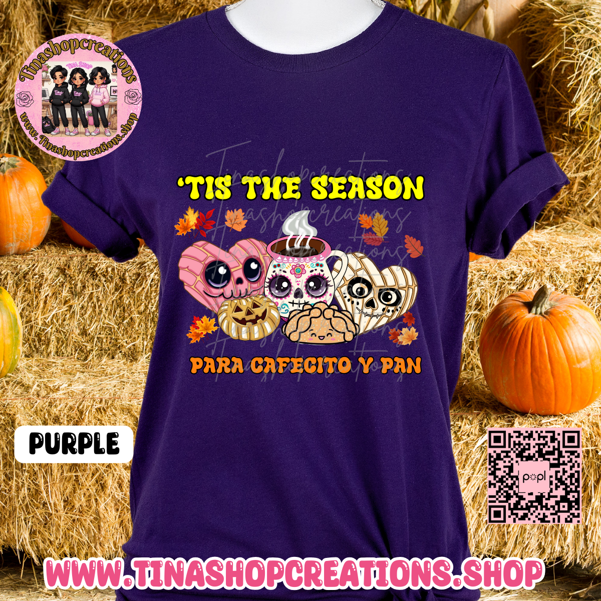 'Tis the Season Latina Shirt | Spanish Coffee Lover Gift | Concha Tee