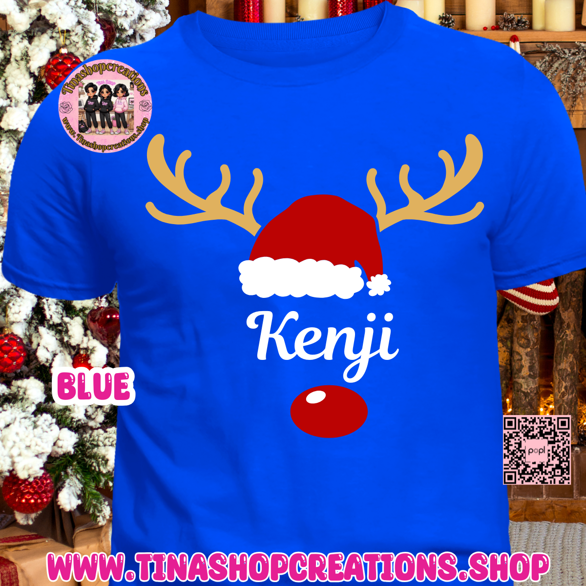 Reindeer Family Matching Christmas Shirts- Custom Shirts