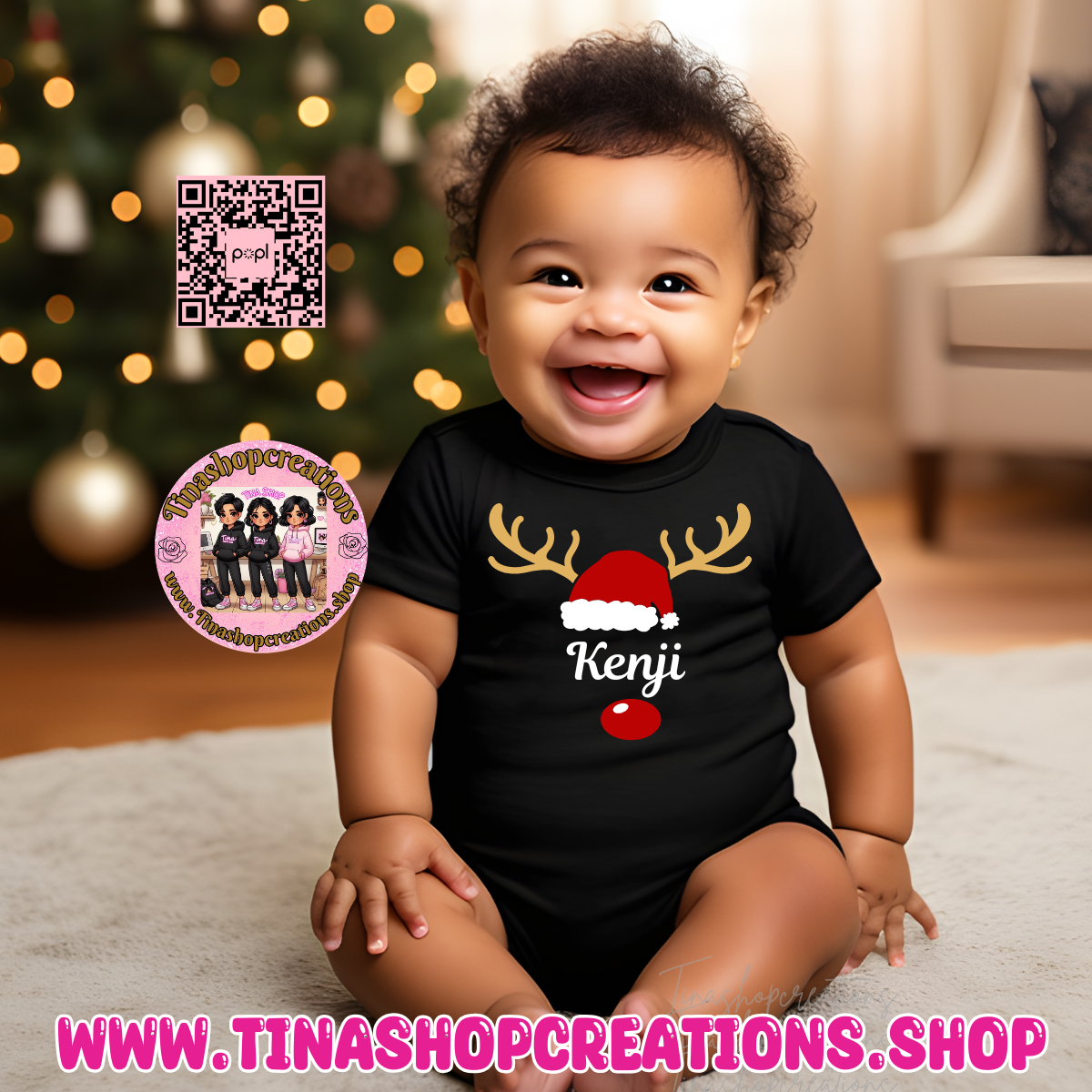 Reindeer Family Matching Christmas Shirts- Custom Shirts