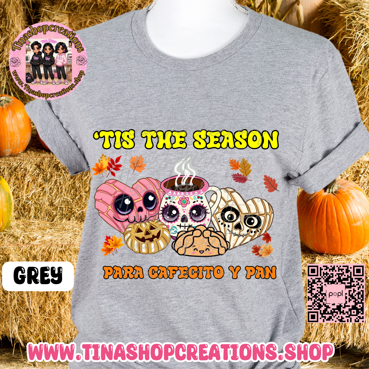'Tis the Season Latina Shirt | Spanish Coffee Lover Gift | Concha Tee