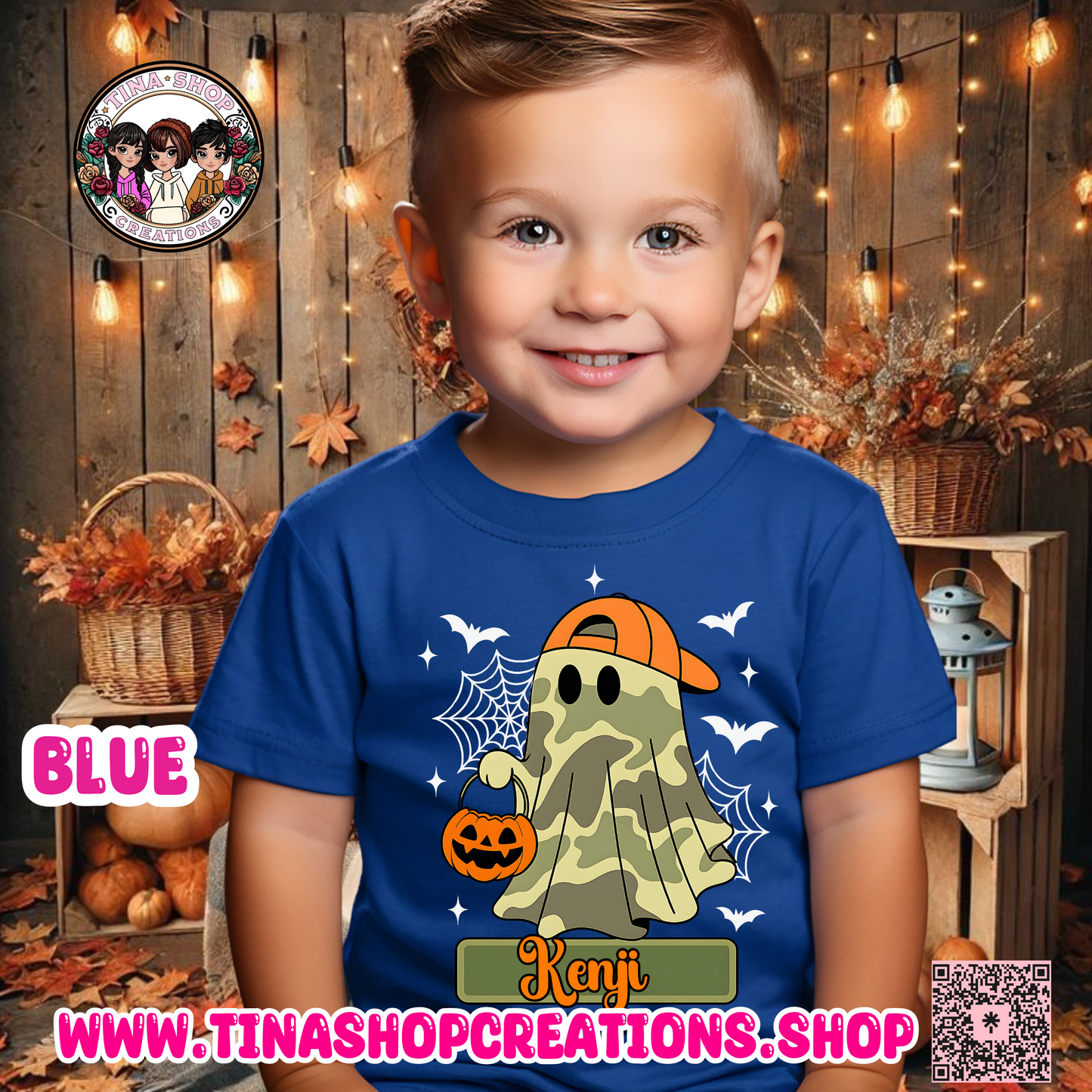 Personalized Camo Ghost Halloween
