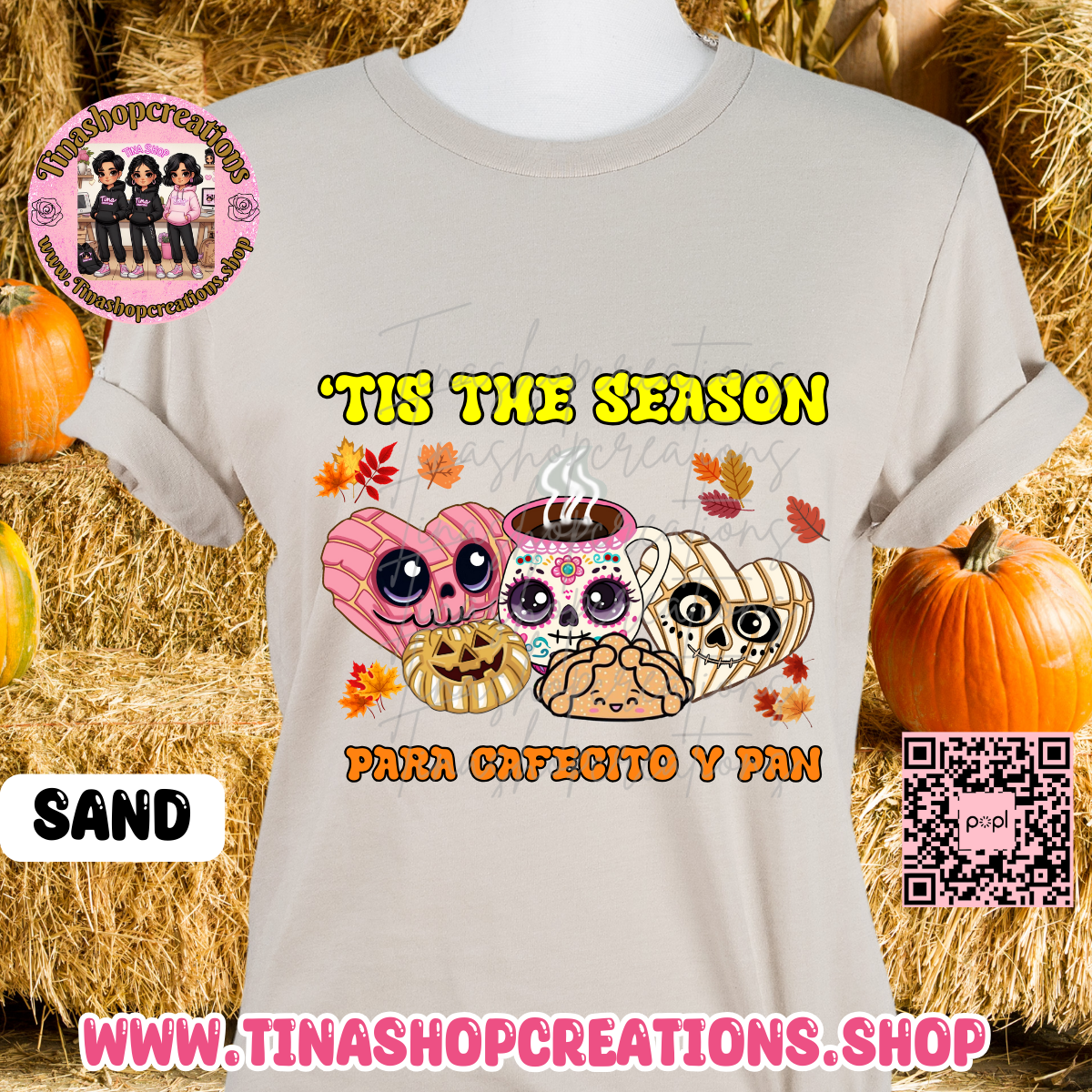 'Tis the Season Latina Shirt | Spanish Coffee Lover Gift | Concha Tee