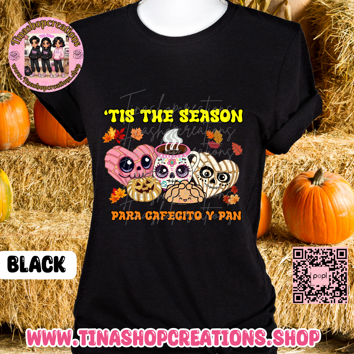 'Tis the Season Latina Shirt | Spanish Coffee Lover Gift | Concha Tee