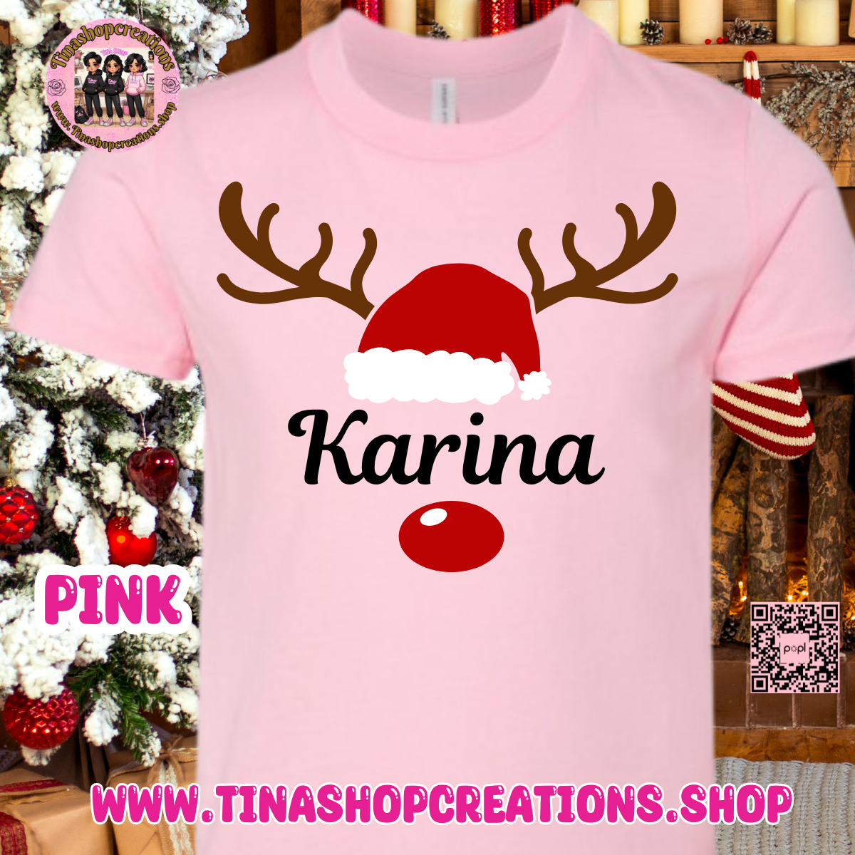 Reindeer Family Matching Christmas Shirts- Custom Shirts