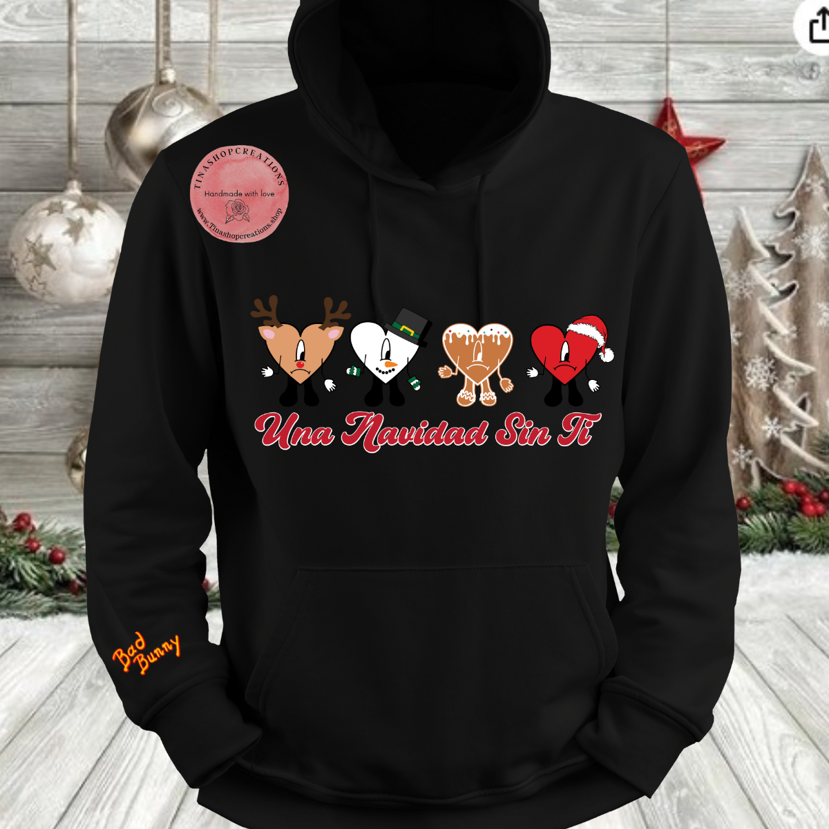 Bad Bunny Una Navidad sin ti - Festive Christmas Top Inspired by Album 'Un Verano sin ti'
