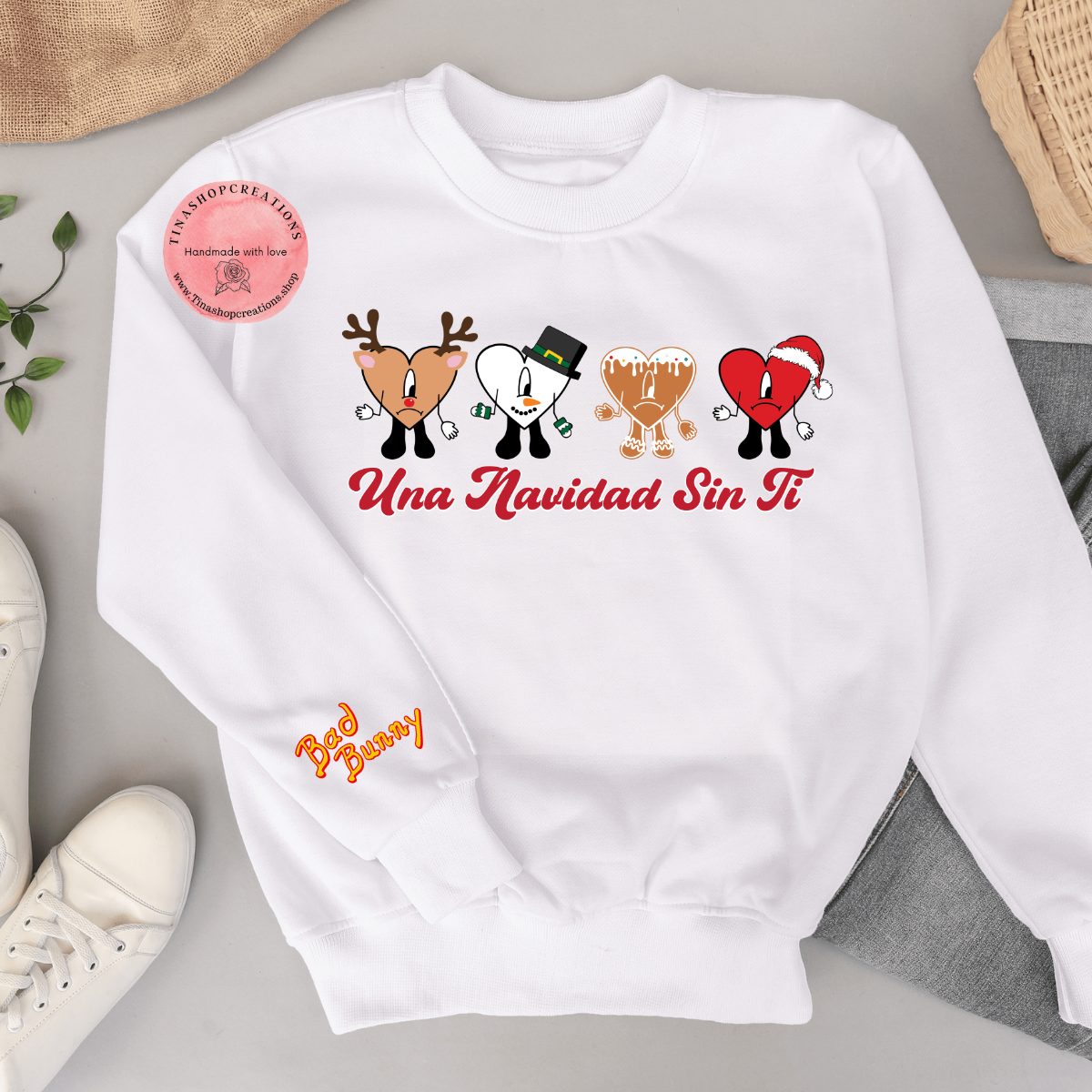 Bad Bunny Una Navidad sin ti - Festive Christmas Top Inspired by Album 'Un Verano sin ti'
