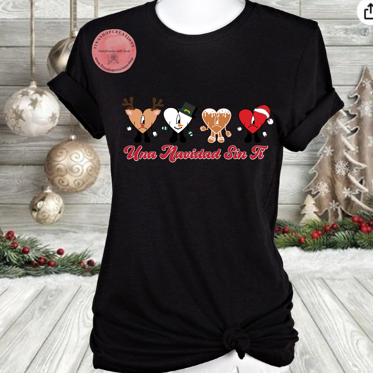 Bad Bunny Una Navidad sin ti - Festive Christmas Top Inspired by Album 'Un Verano sin ti'