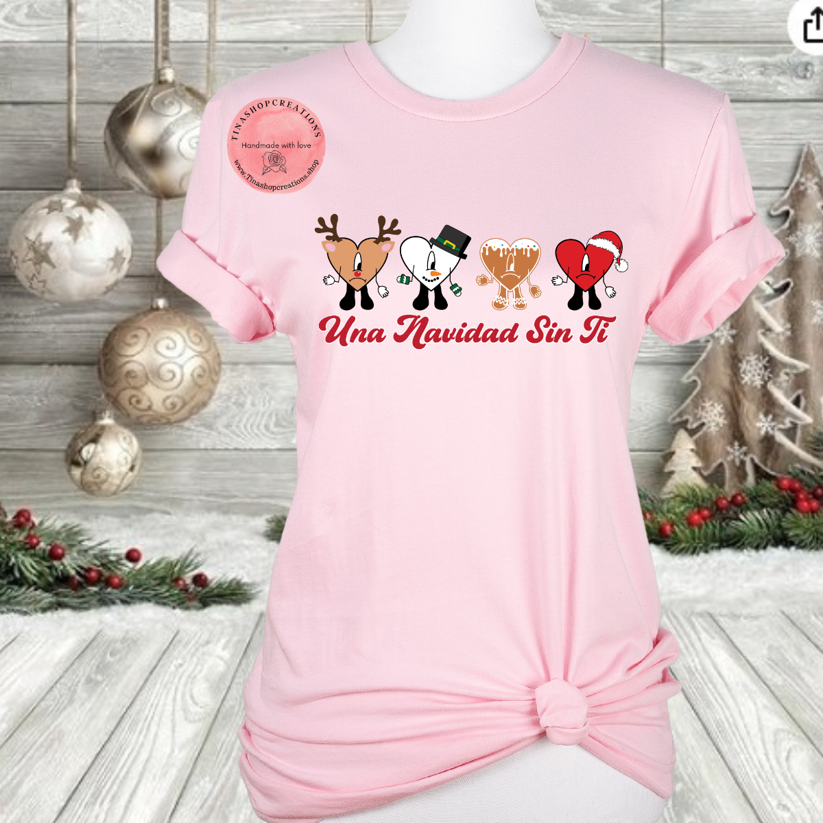 Bad Bunny Una Navidad sin ti - Festive Christmas Top Inspired by Album 'Un Verano sin ti'