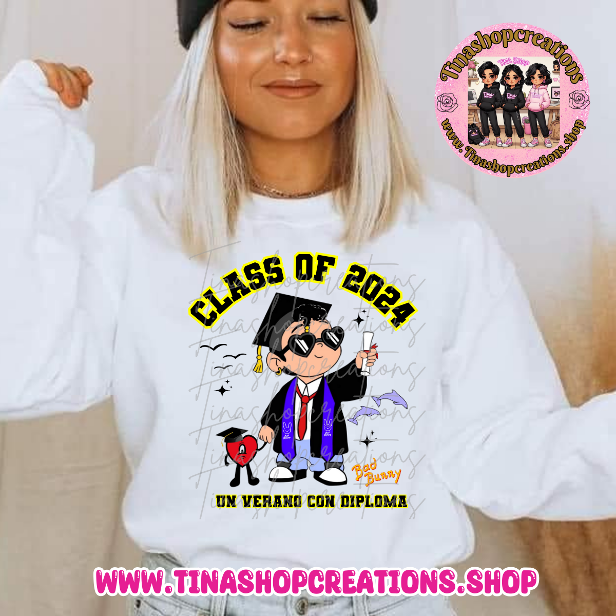 Bad Bunny Inspired Graduation Apparel - Unisex Style, Custom Name & Class Year