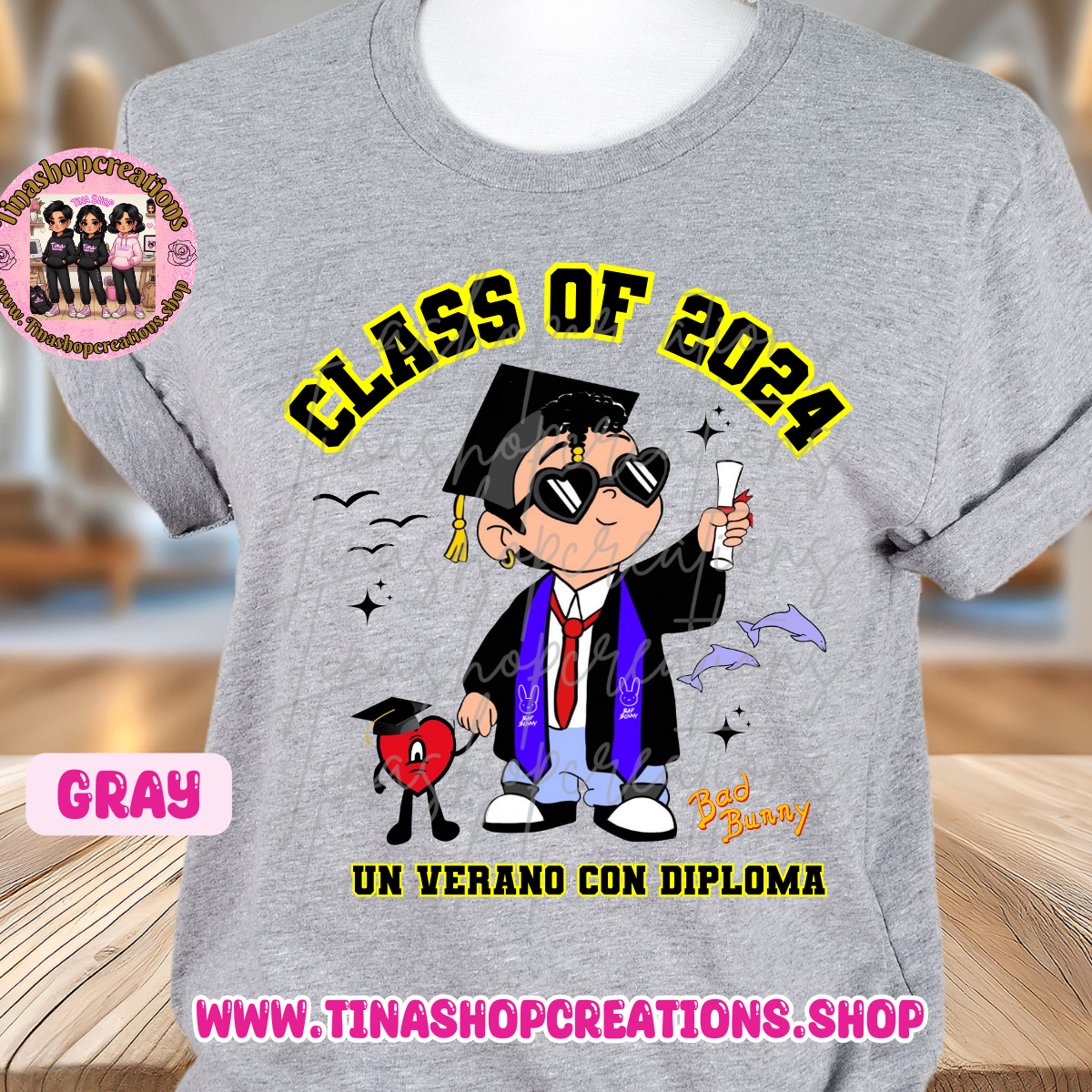 Bad Bunny Inspired Graduation Apparel - Unisex Style, Custom Name & Class Year