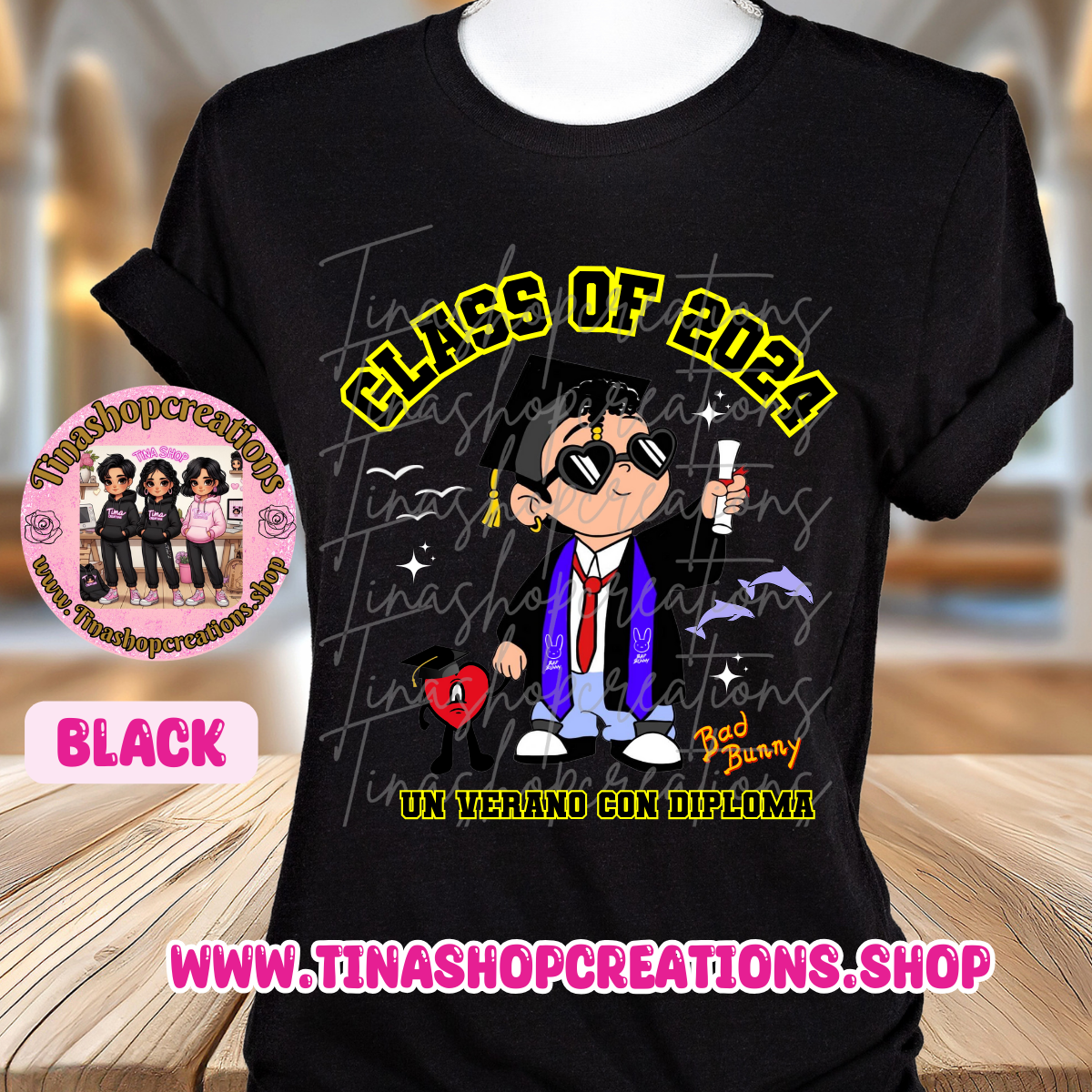 Bad Bunny Inspired Graduation Apparel - Unisex Style, Custom Name & Class Year