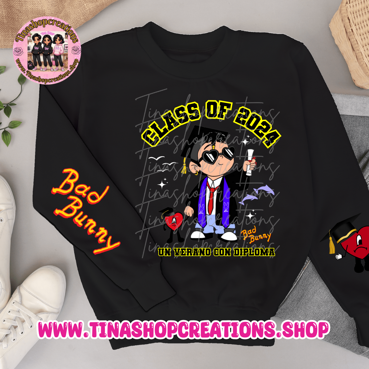 Bad Bunny Inspired Graduation Apparel - Unisex Style, Custom Name & Class Year