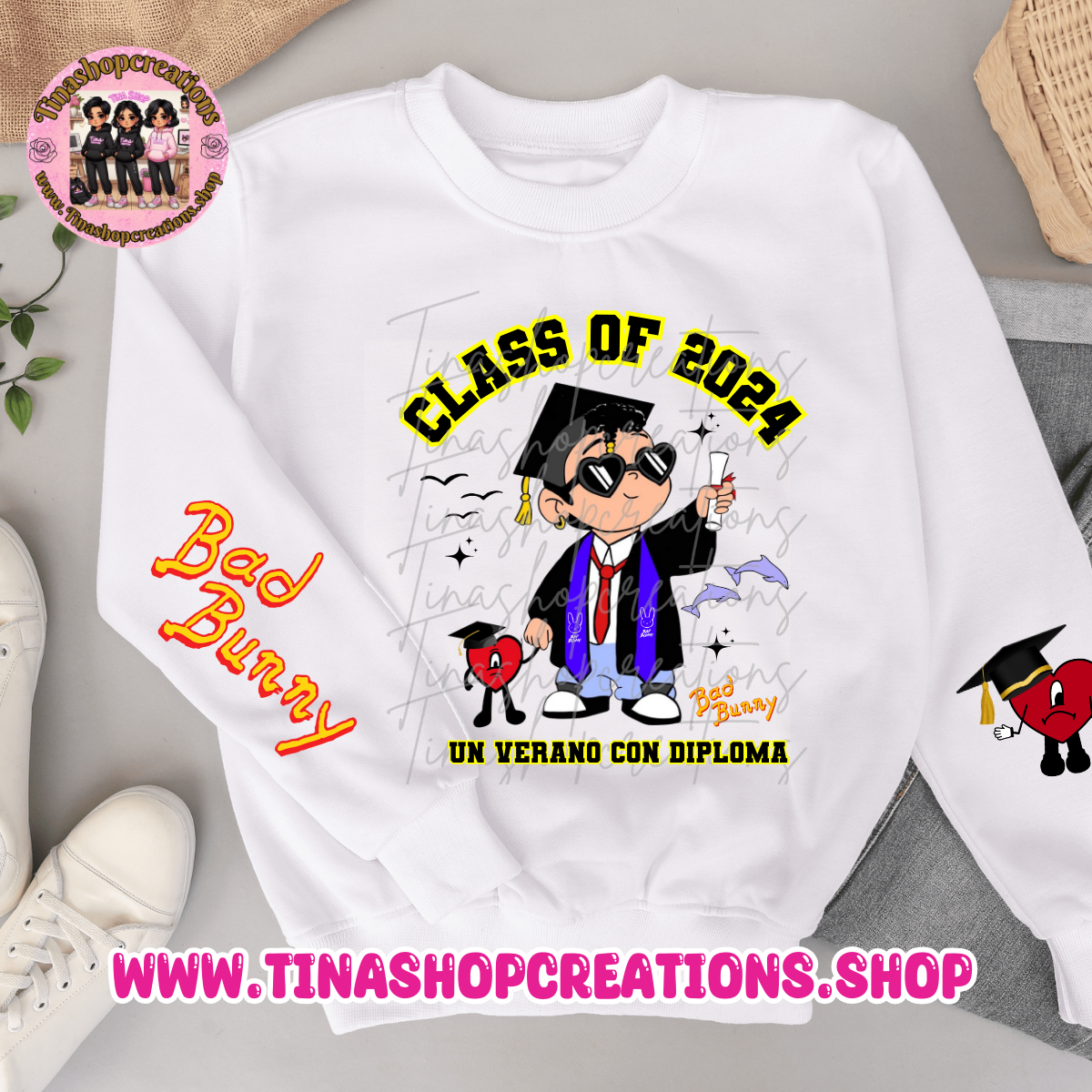Bad Bunny Inspired Graduation Apparel - Unisex Style, Custom Name & Class Year