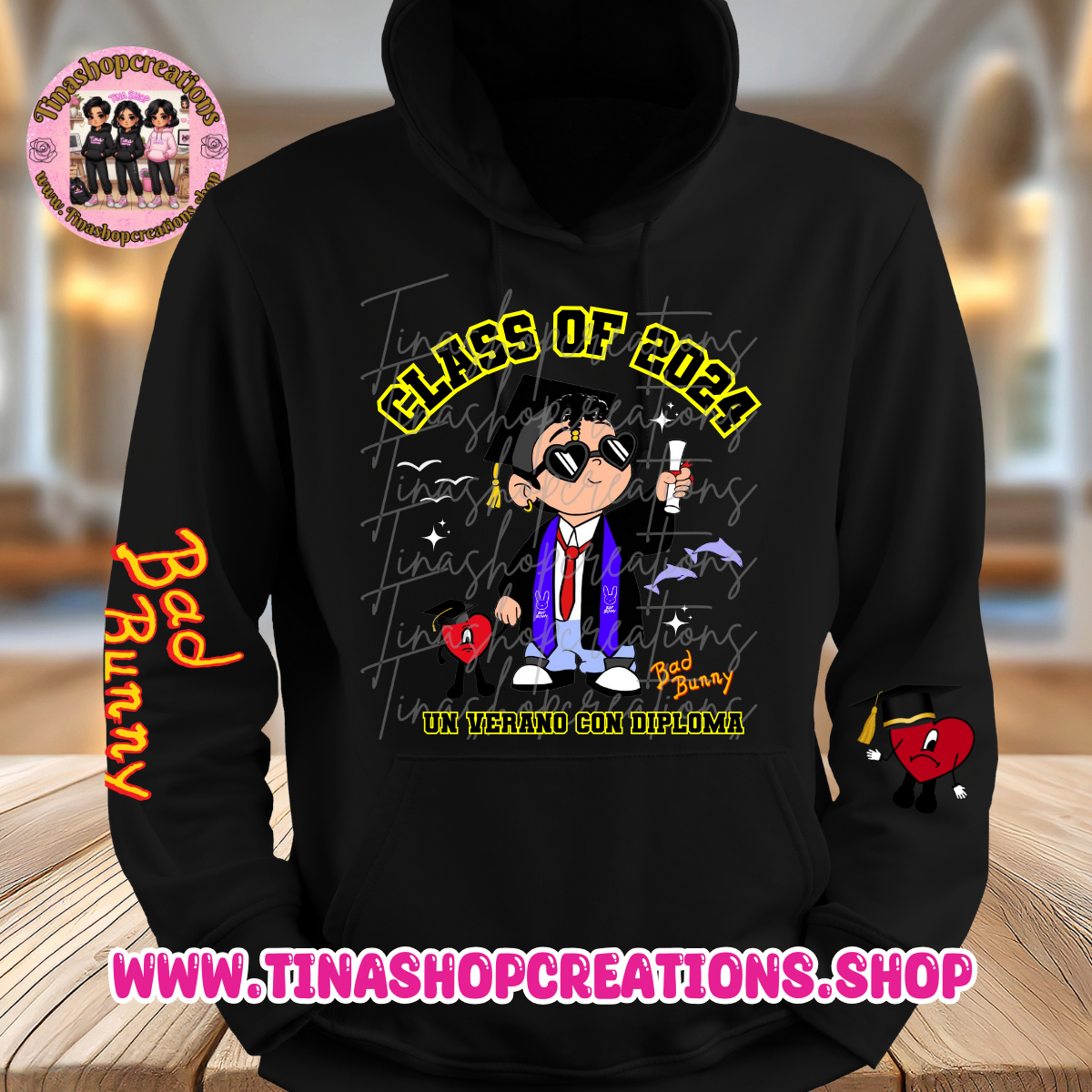 Bad Bunny Inspired Graduation Apparel - Unisex Style, Custom Name & Class Year