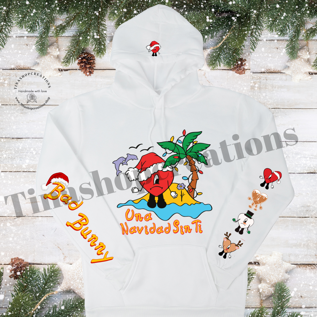 Bad Bunny Christmas Hoodie