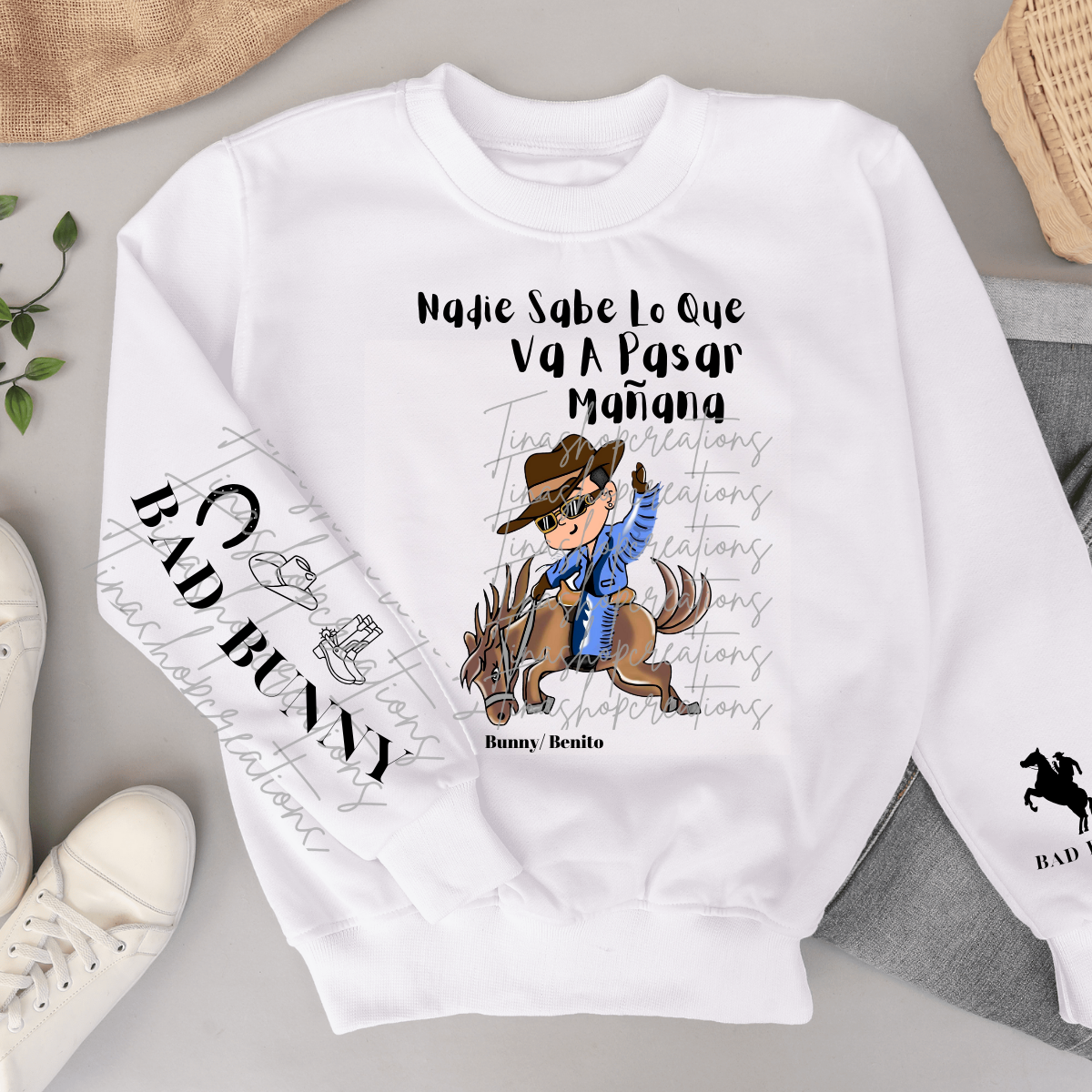 Nadie Sabe Lo Que Va A Pasar Mañana: Bad Bunny Inspired Merch