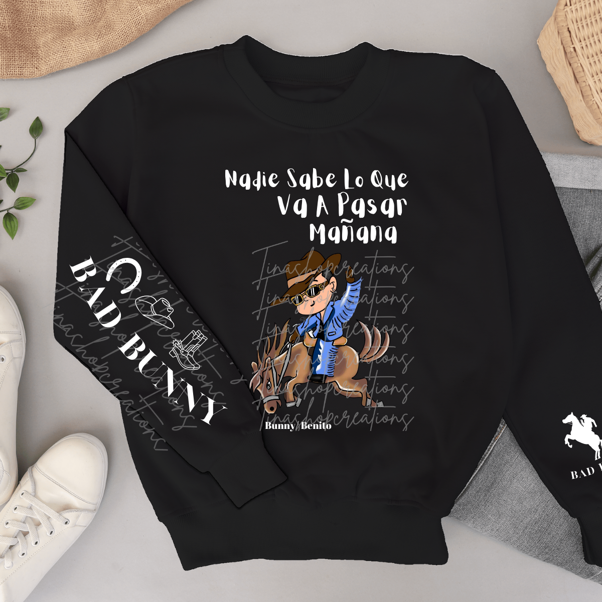 Nadie Sabe Lo Que Va A Pasar Mañana: Bad Bunny Inspired Merch