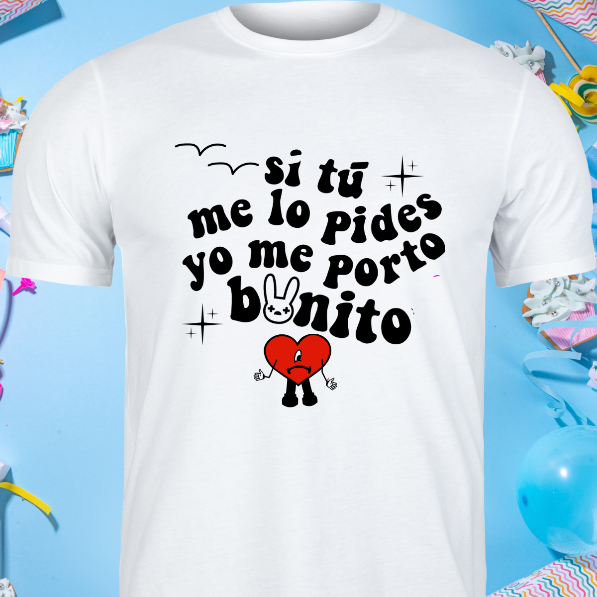 Si Tu me lo pides yo me porto Bonito Baby and Kids Clothes - Inspired by Bad Bunny's Un Verano Sin Ti