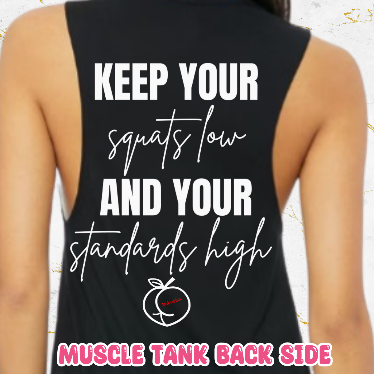 Keep Your Squats Low-Funny Workout Tshirt