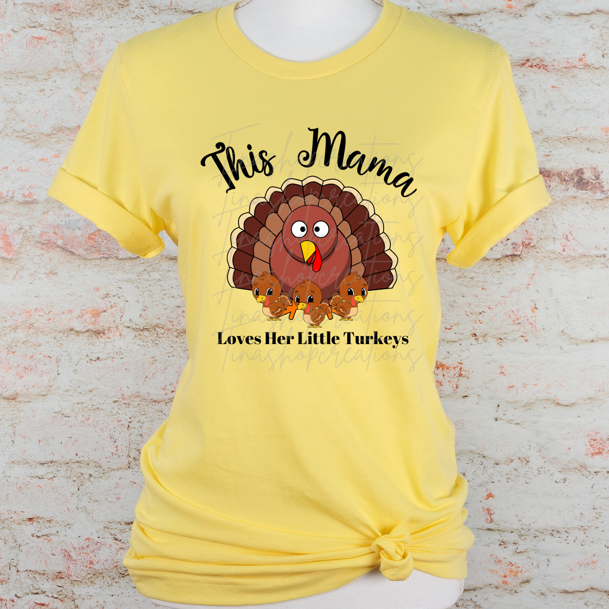 Mercancía personalizada de la temporada de otoño y del Día de Acción de Gracias: ¡muestre su amor por sus pequeños pavos! Personalizar con nombres