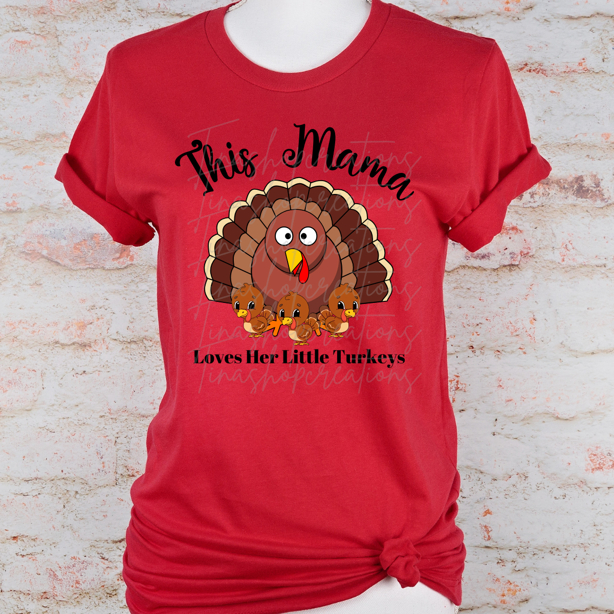 Mercancía personalizada de la temporada de otoño y del Día de Acción de Gracias: ¡muestre su amor por sus pequeños pavos! Personalizar con nombres
