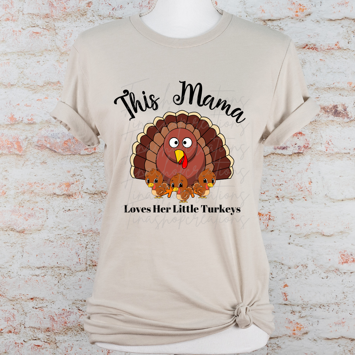 Mercancía personalizada de la temporada de otoño y del Día de Acción de Gracias: ¡muestre su amor por sus pequeños pavos! Personalizar con nombres
