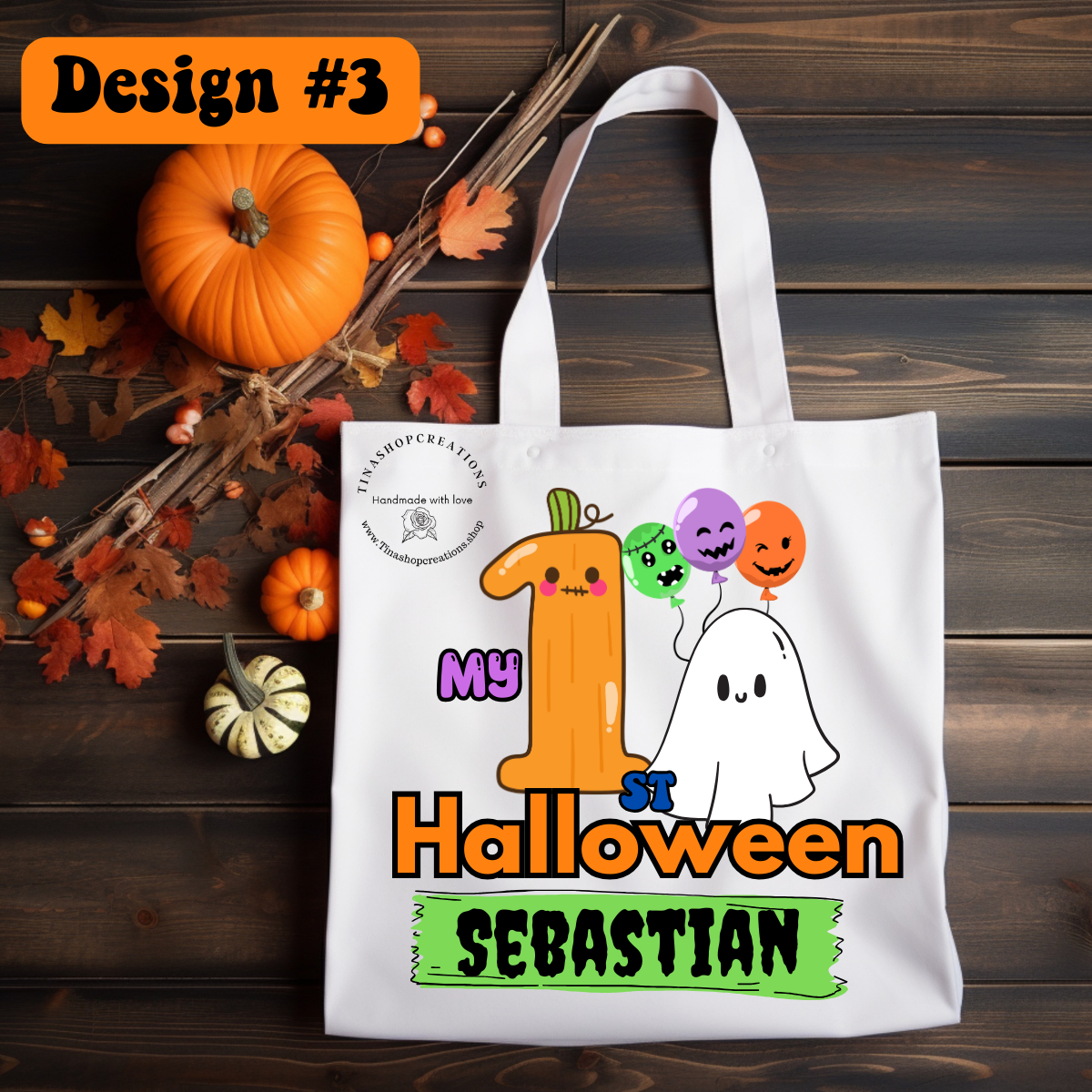 Boo-tiful Halloween Tote Bag -Personalized