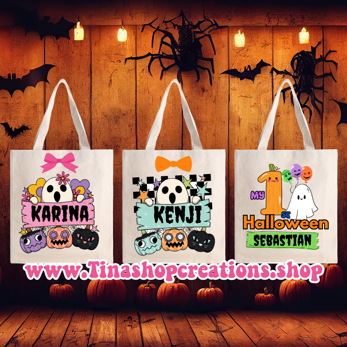 Boo-tiful Halloween Tote Bag -Personalized