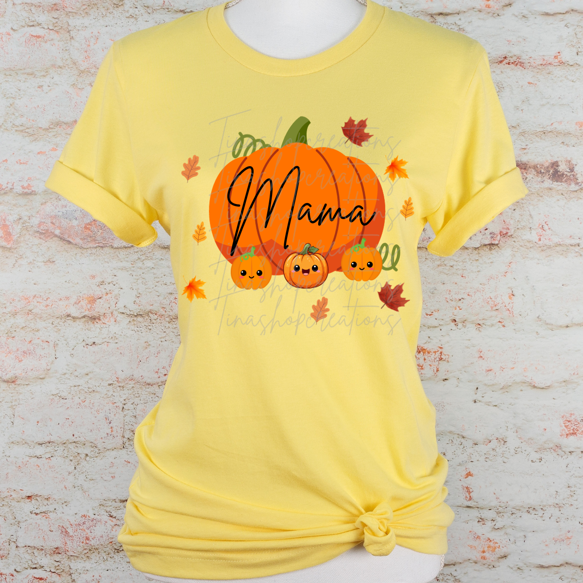 Personalized Mama Pumpkin Fall Design - Customizable with Kids' Names - T-shirt, Sweatshirt, Hoodie