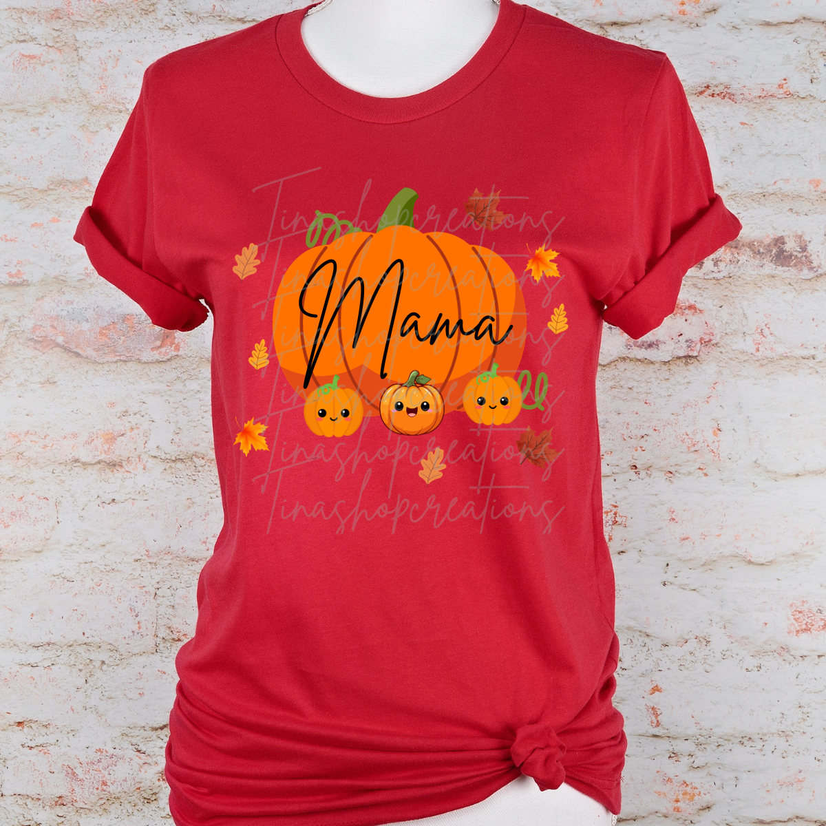 Personalized Mama Pumpkin Fall Design - Customizable with Kids' Names - T-shirt, Sweatshirt, Hoodie