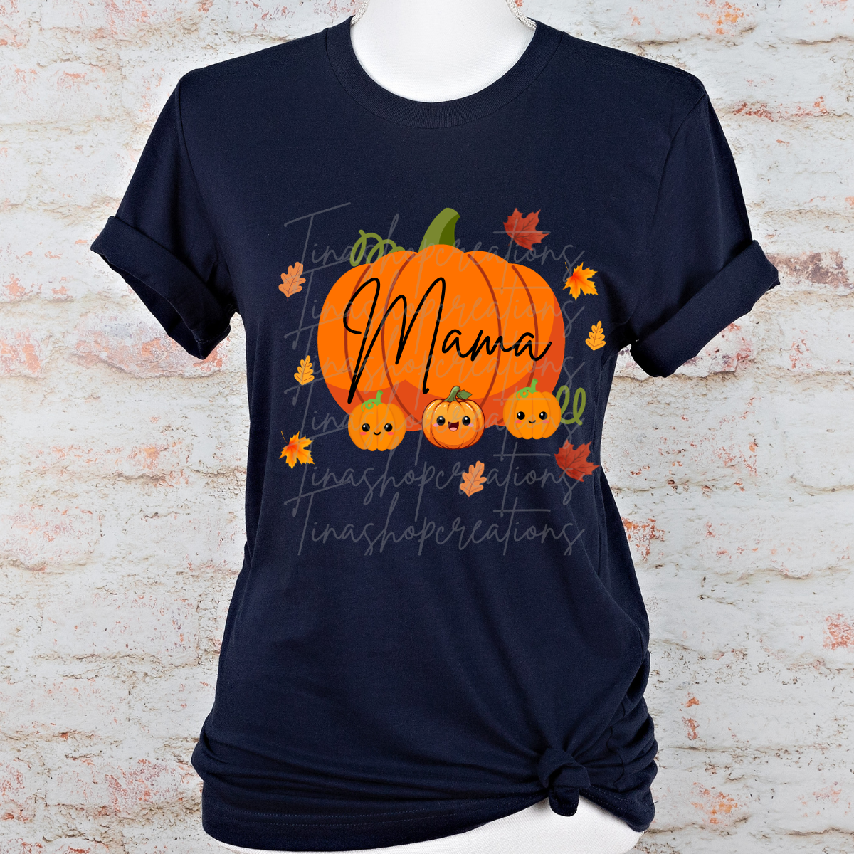 Personalized Mama Pumpkin Fall Design - Customizable with Kids' Names - T-shirt, Sweatshirt, Hoodie