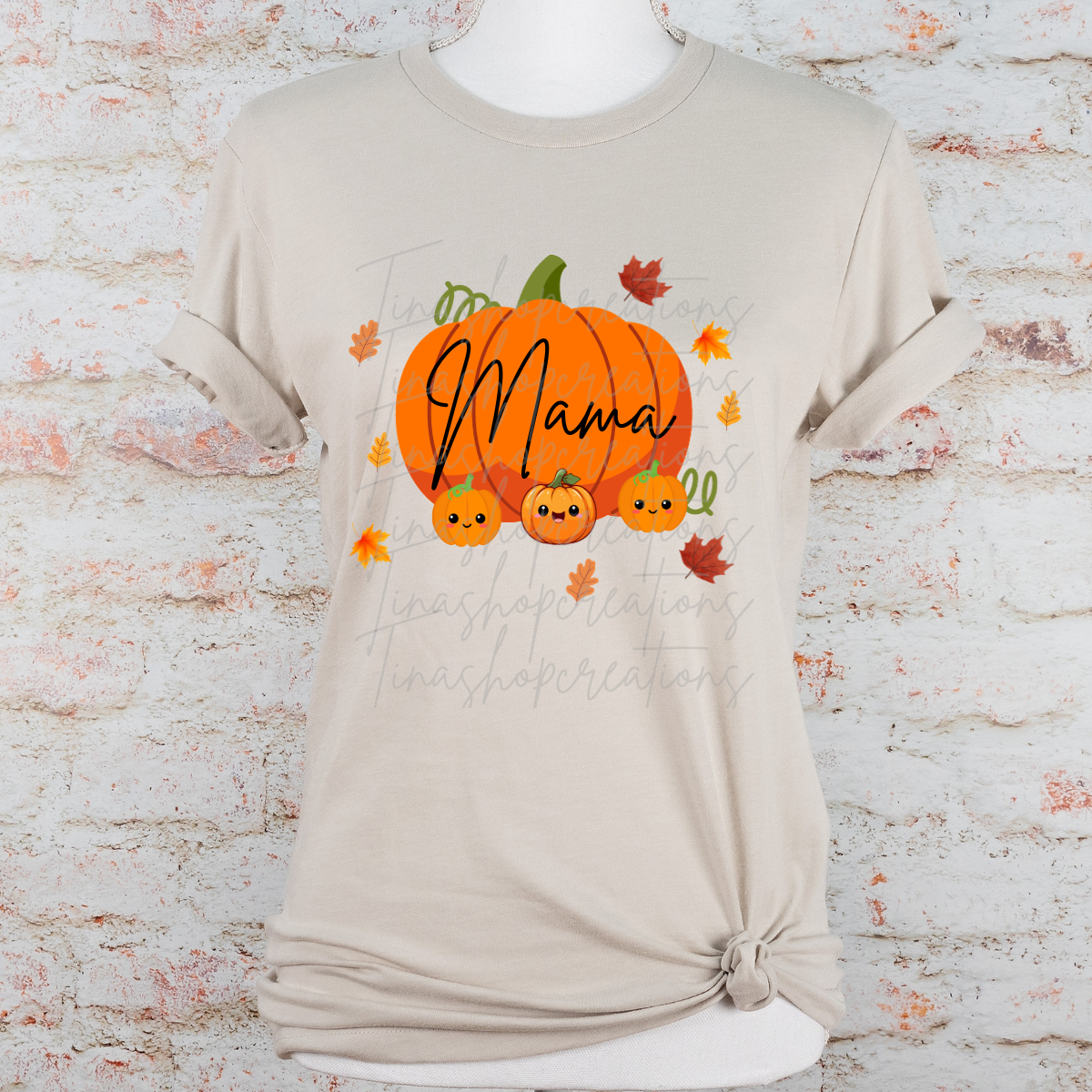 Personalized Mama Pumpkin Fall Design - Customizable with Kids' Names - T-shirt, Sweatshirt, Hoodie