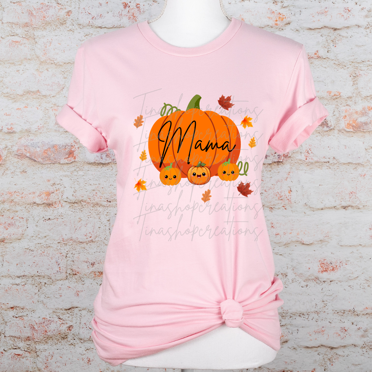 Personalized Mama Pumpkin Fall Design - Customizable with Kids' Names - T-shirt, Sweatshirt, Hoodie