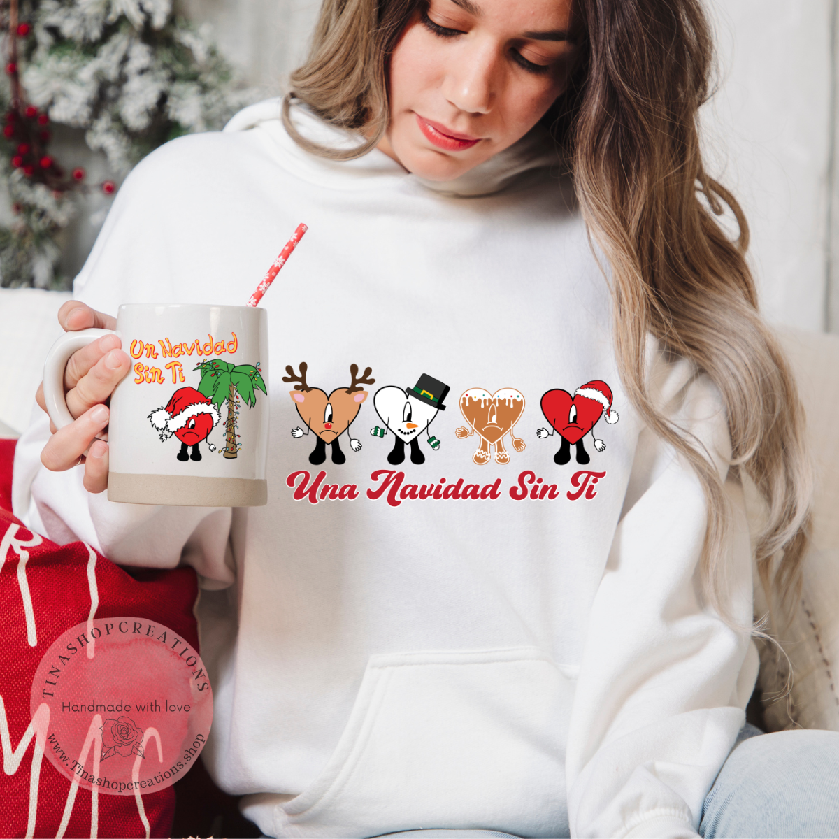 Bad Bunny Una Navidad sin ti - Festive Christmas Top Inspired by Album 'Un Verano sin ti'