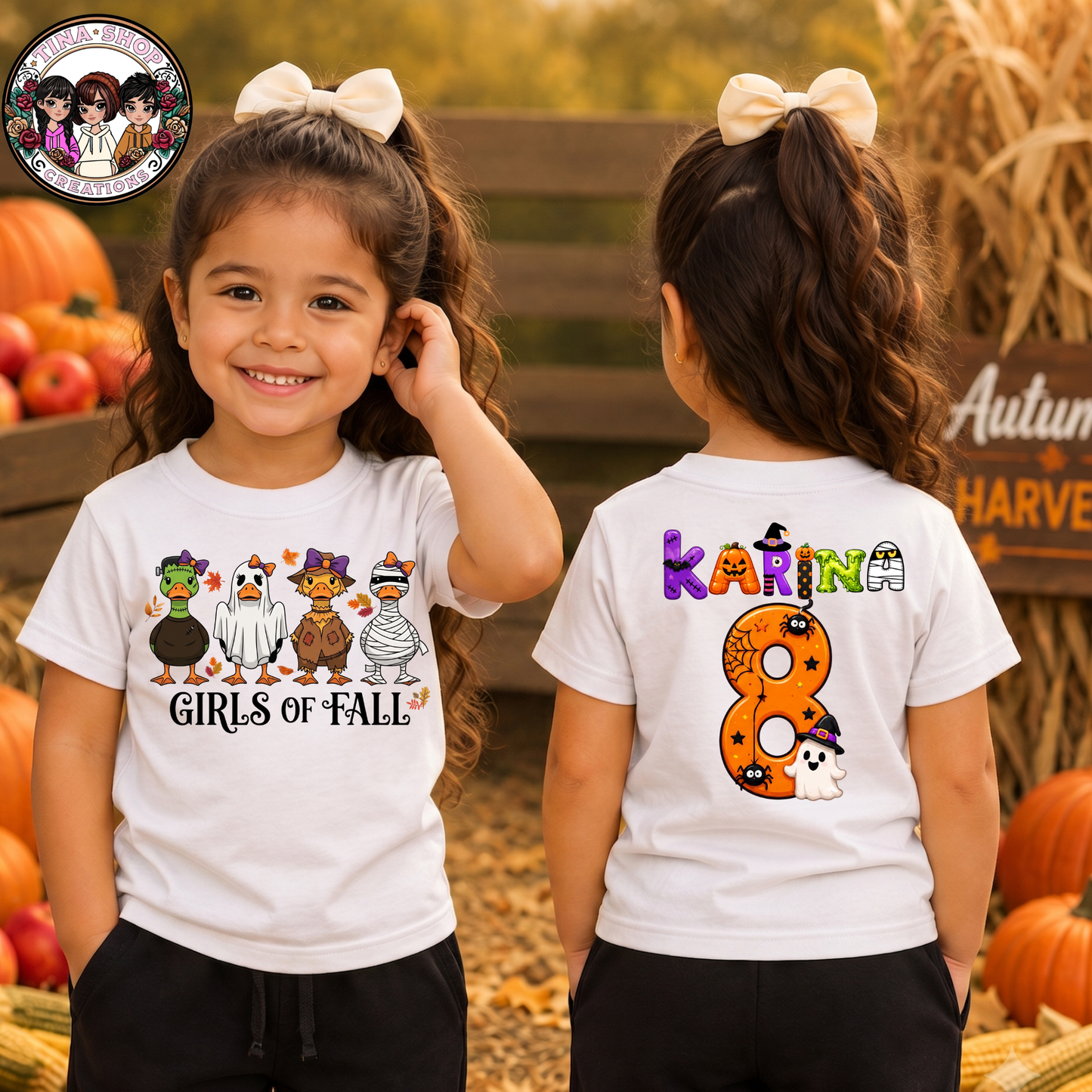 Camiseta Niñas de Otoño