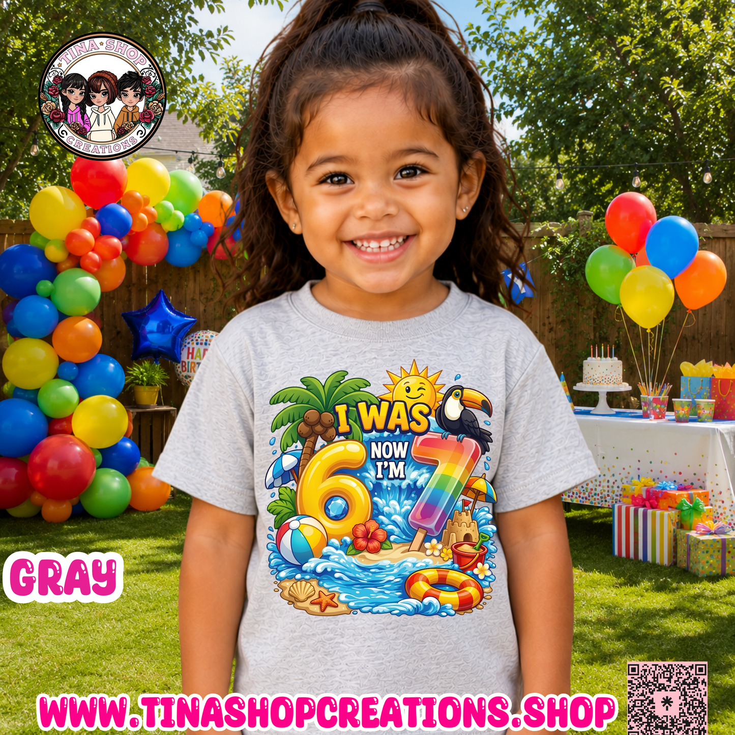Custom Summer 6 7 Birthday Shirt