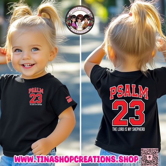 Camiseta Salmo 23 para niños