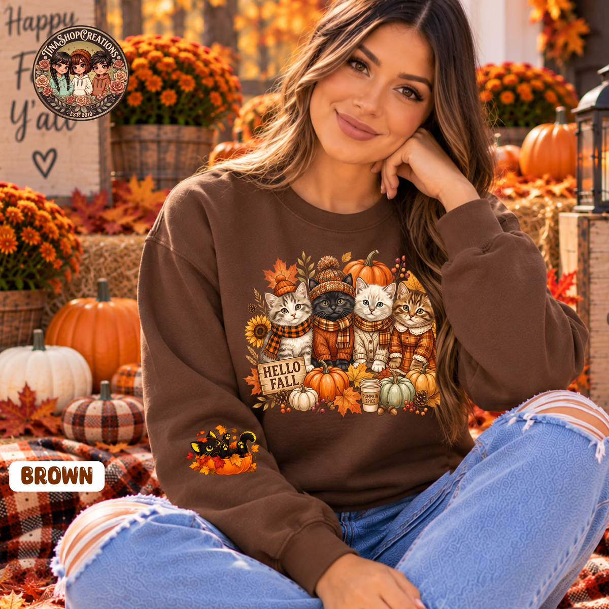 Fall Cat Sweatshirt
