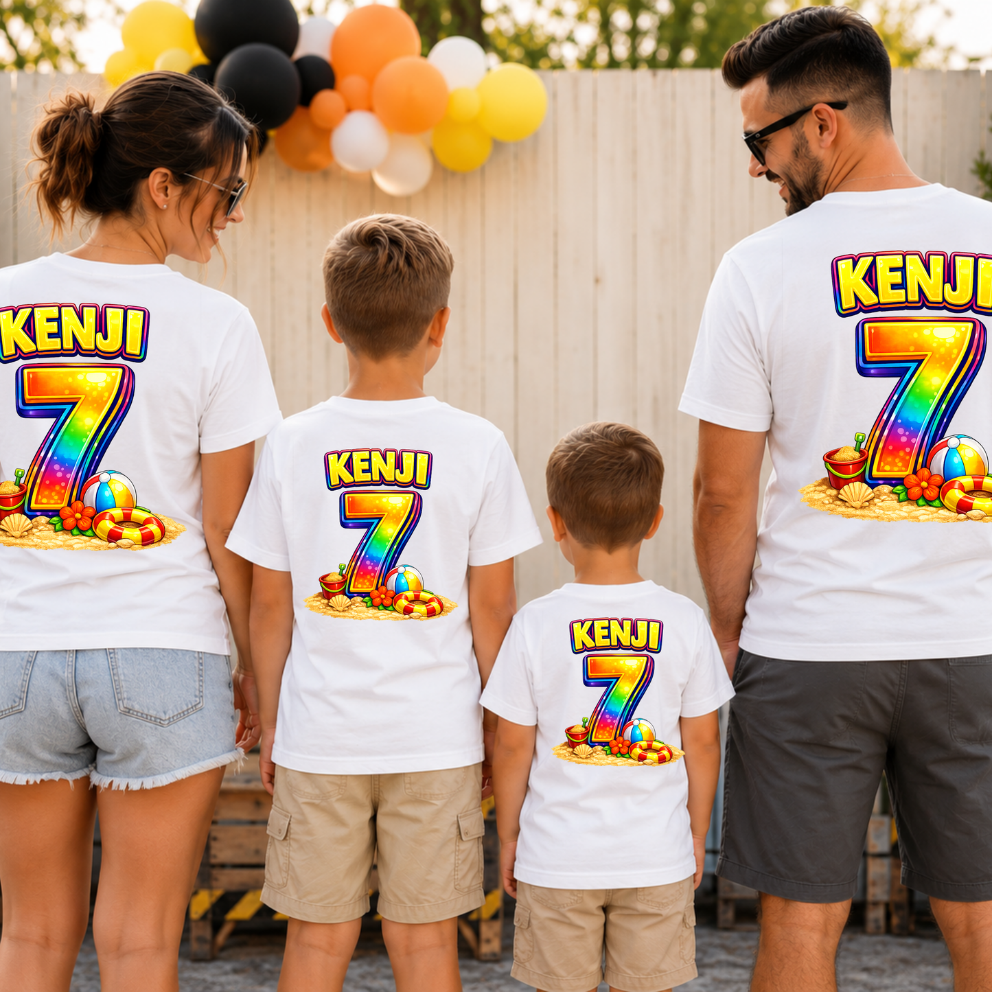 Custom Summer 6 7 Birthday Shirt