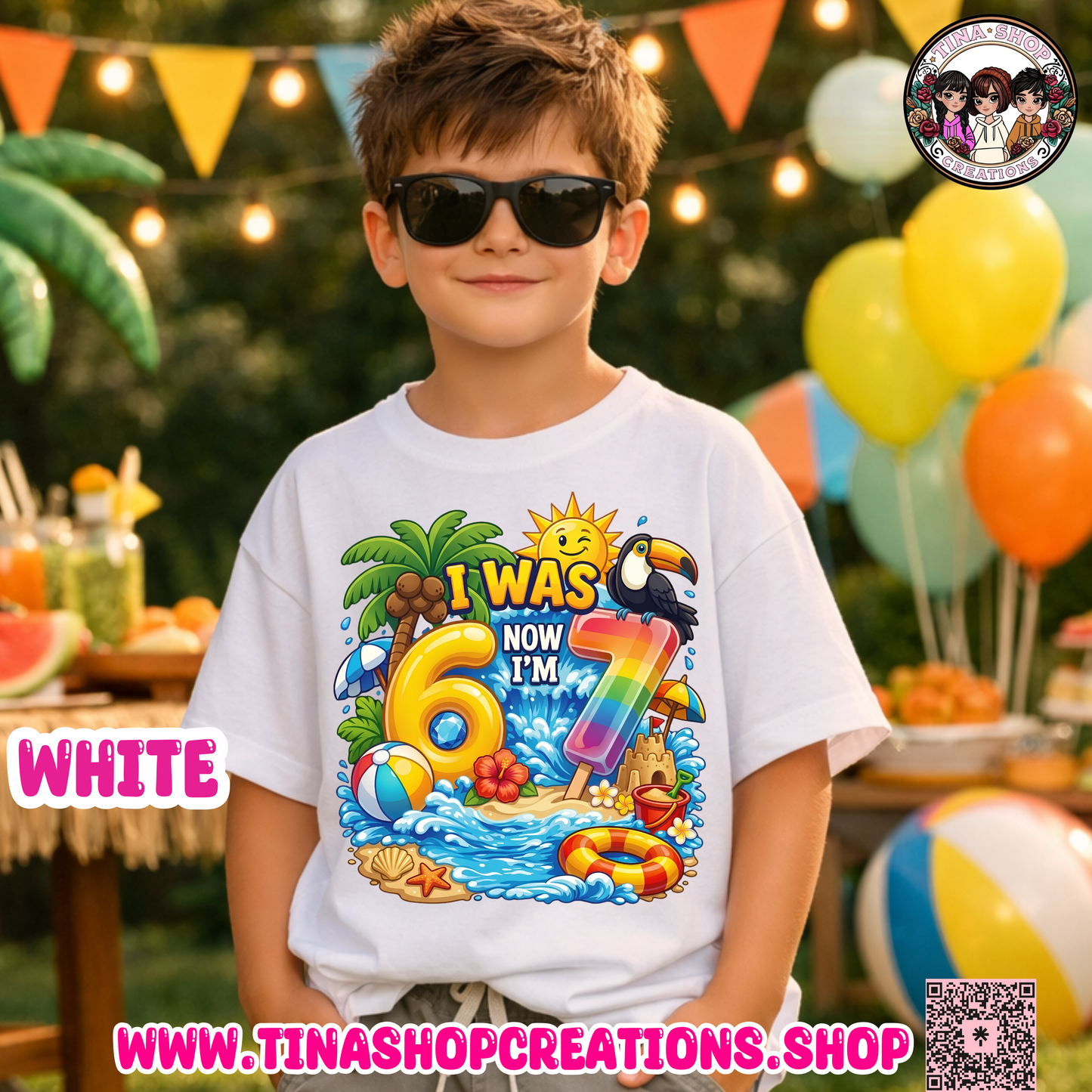 Custom Summer 6 7 Birthday Shirt