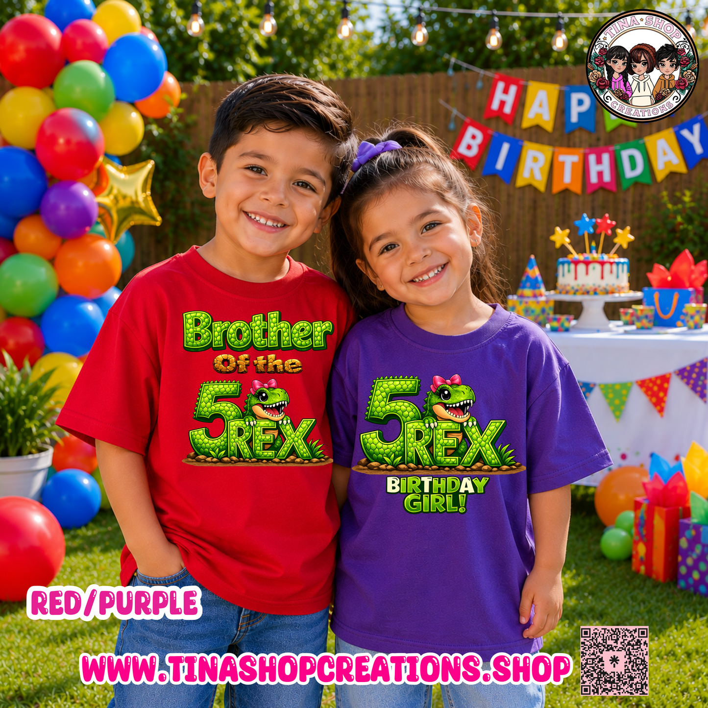 Camisa de cumpleaños 3 Rex