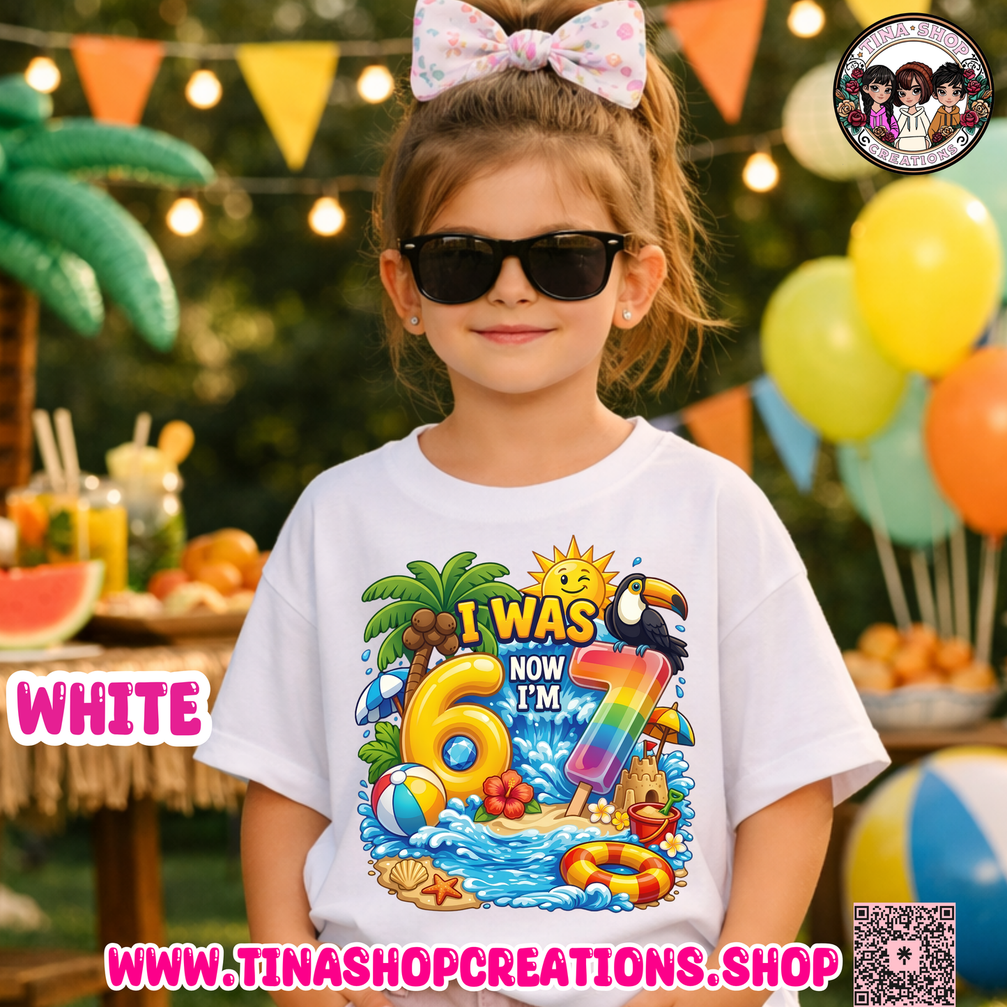 Custom Summer 6 7 Birthday Shirt