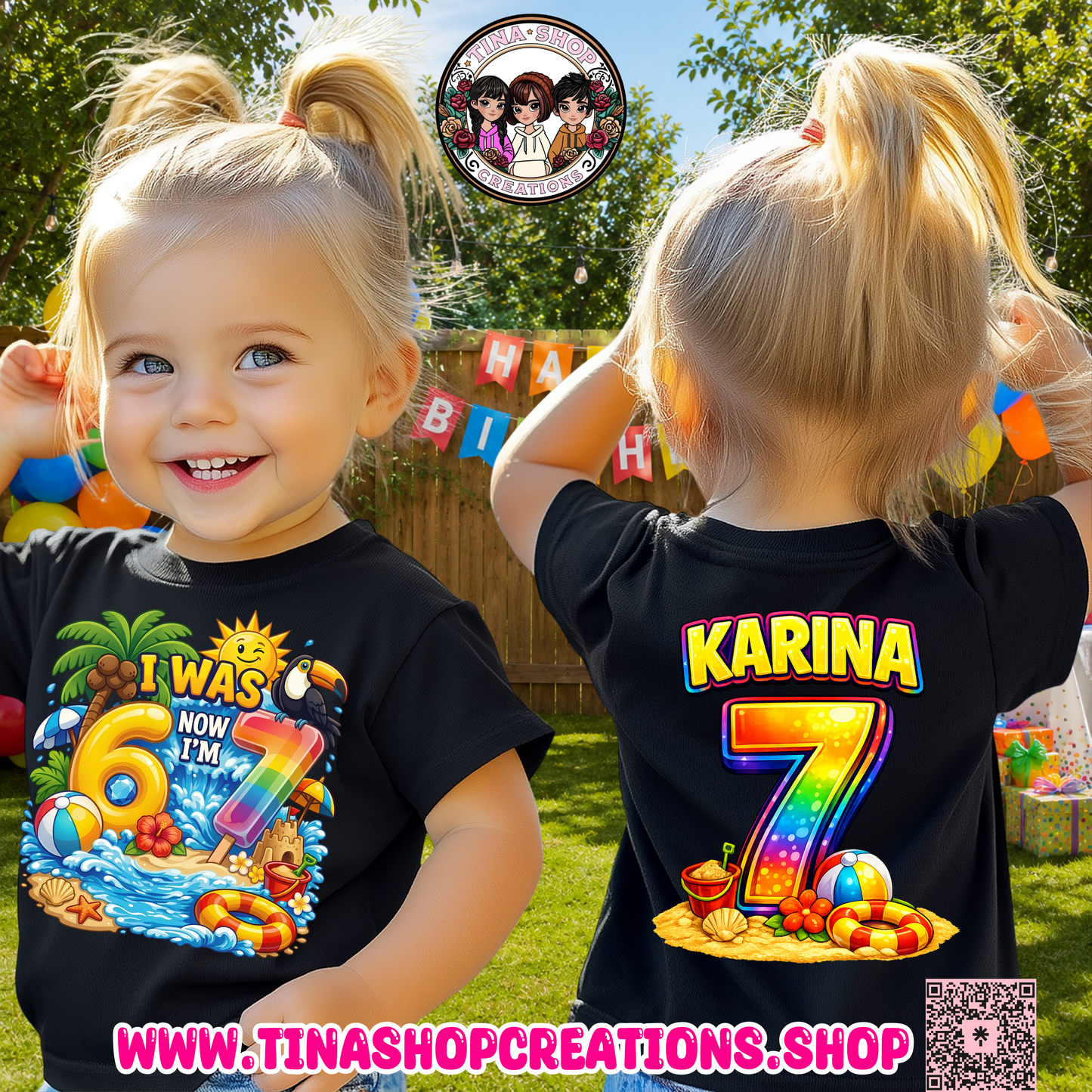 Custom Summer 6 7 Birthday Shirt