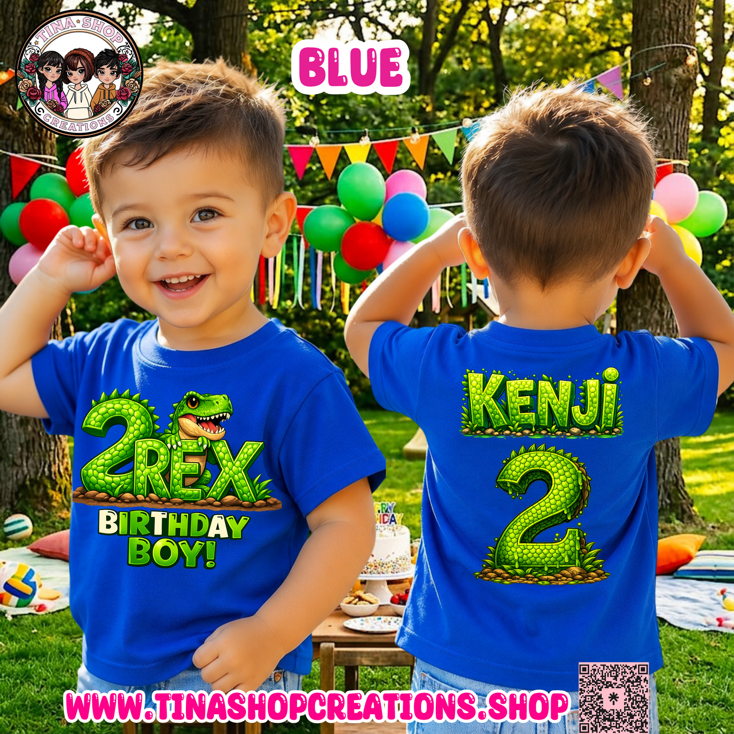 Camisa de cumpleaños 3 Rex