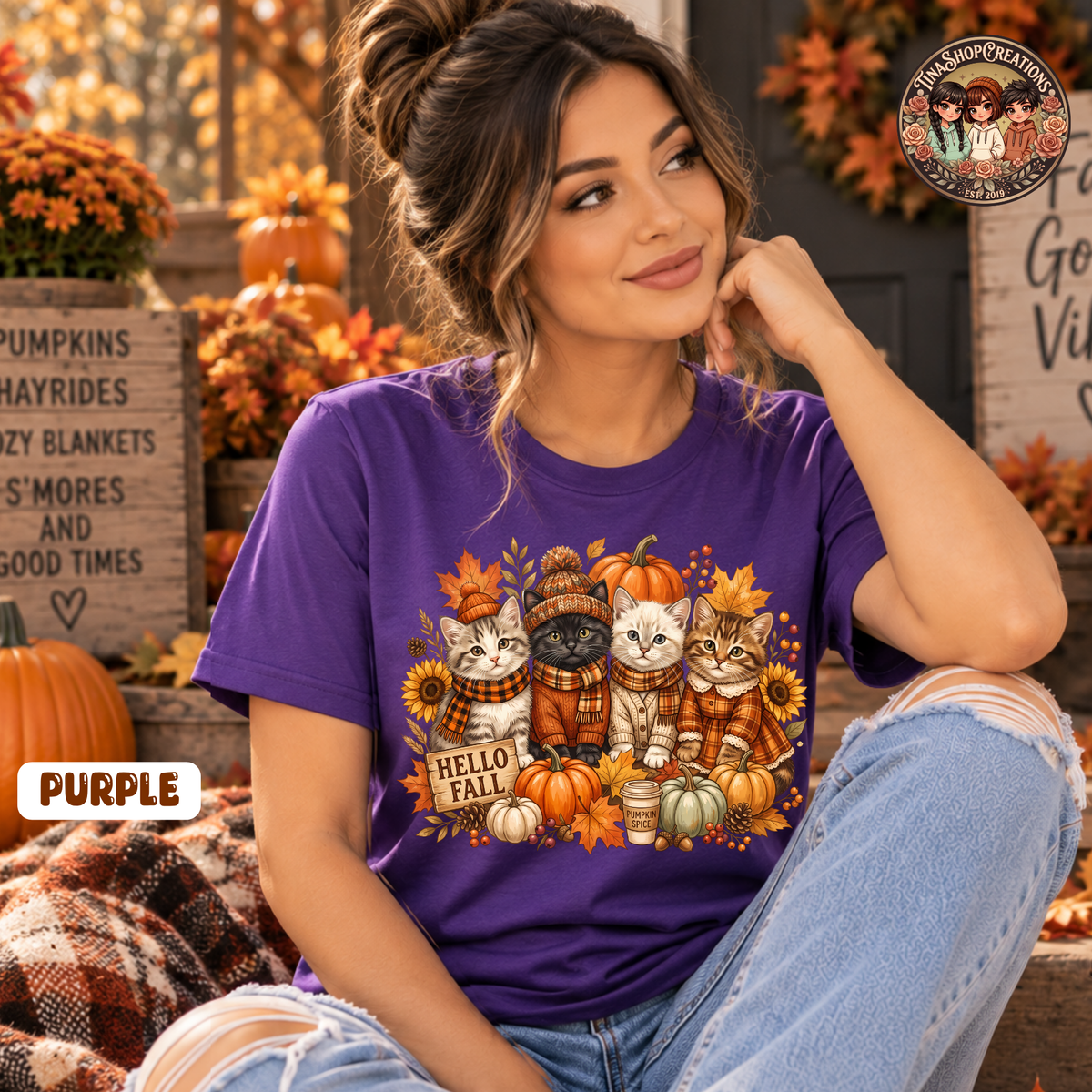Fall Cat Sweatshirt