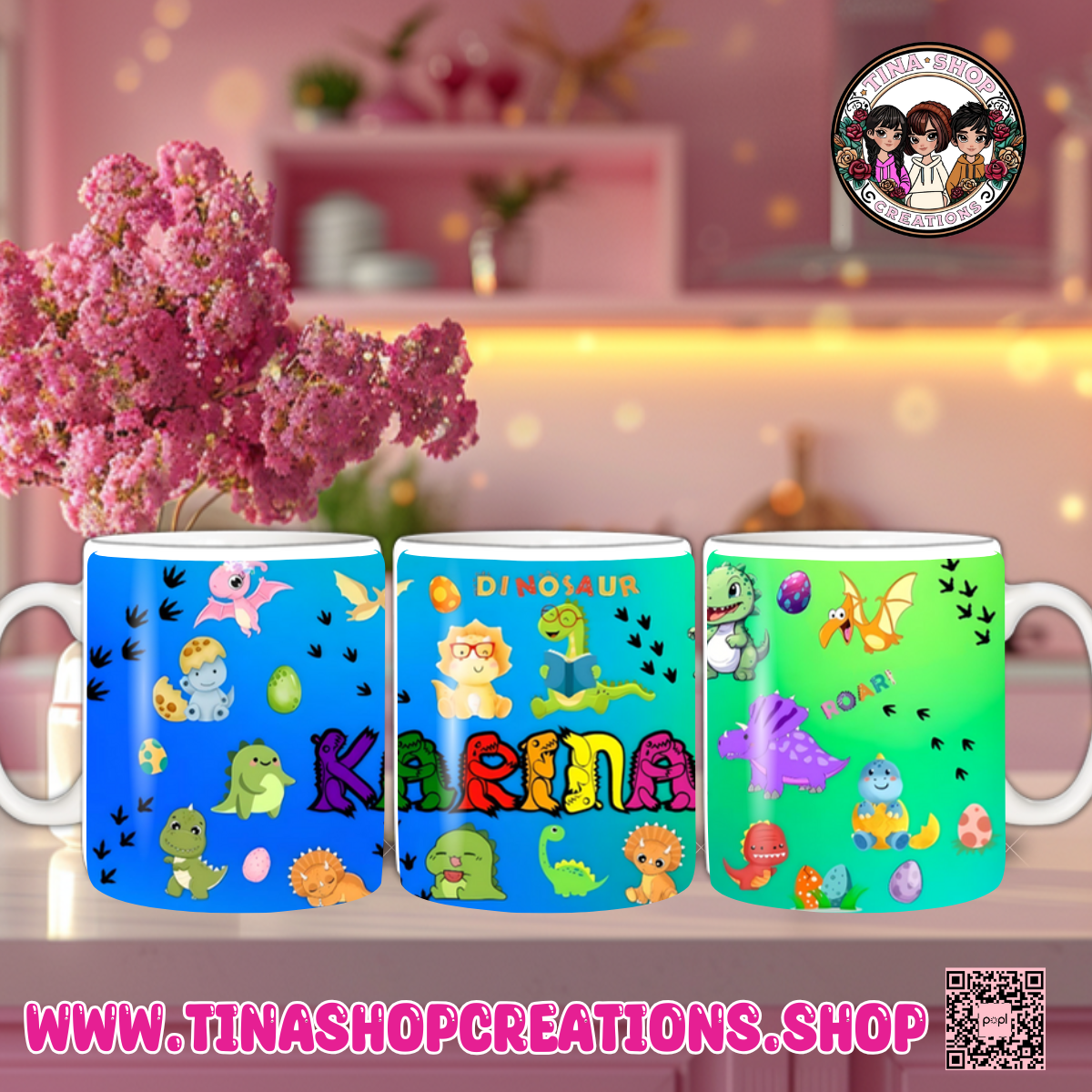 Name-a-Saurus- Personalized Mug