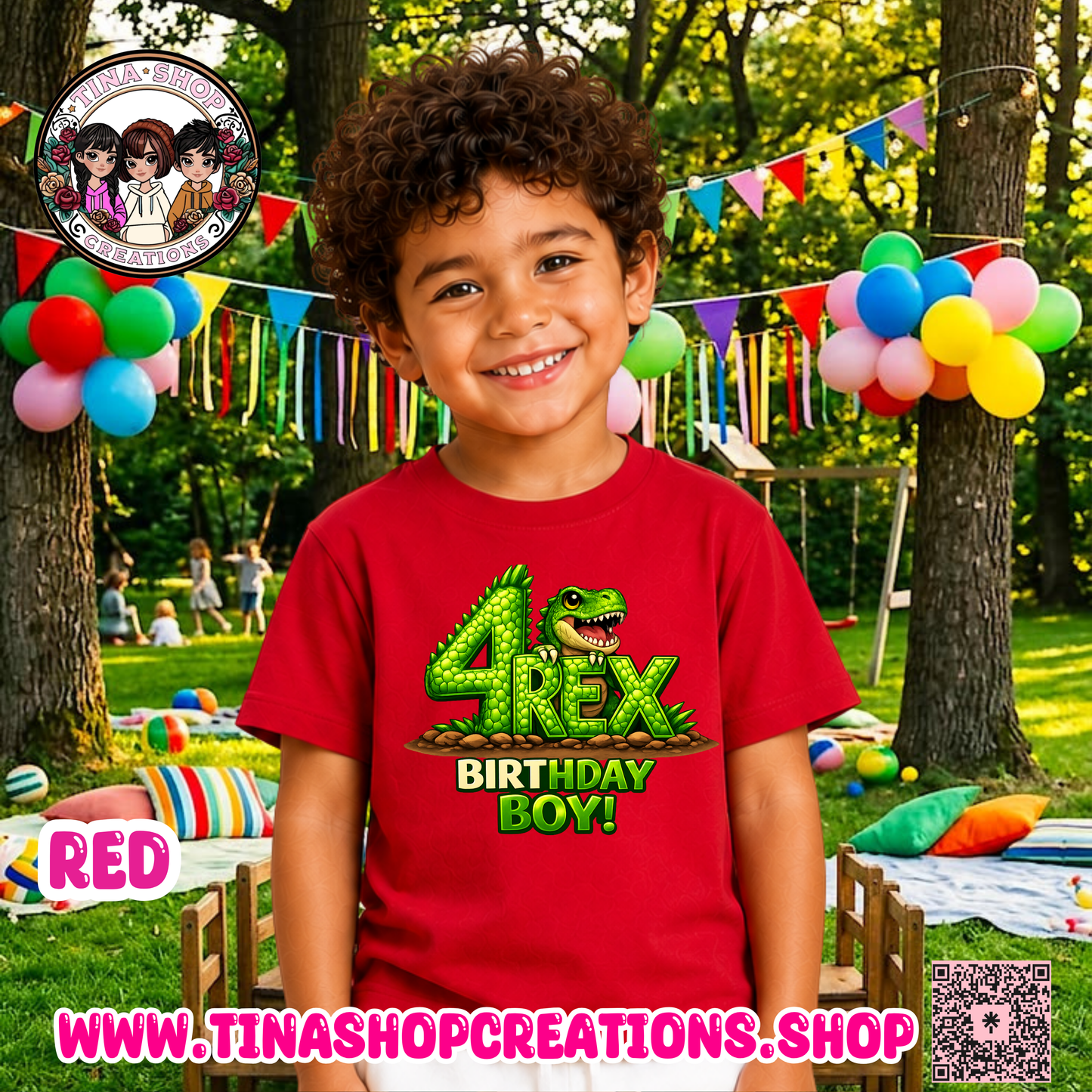 Camisa de cumpleaños 3 Rex