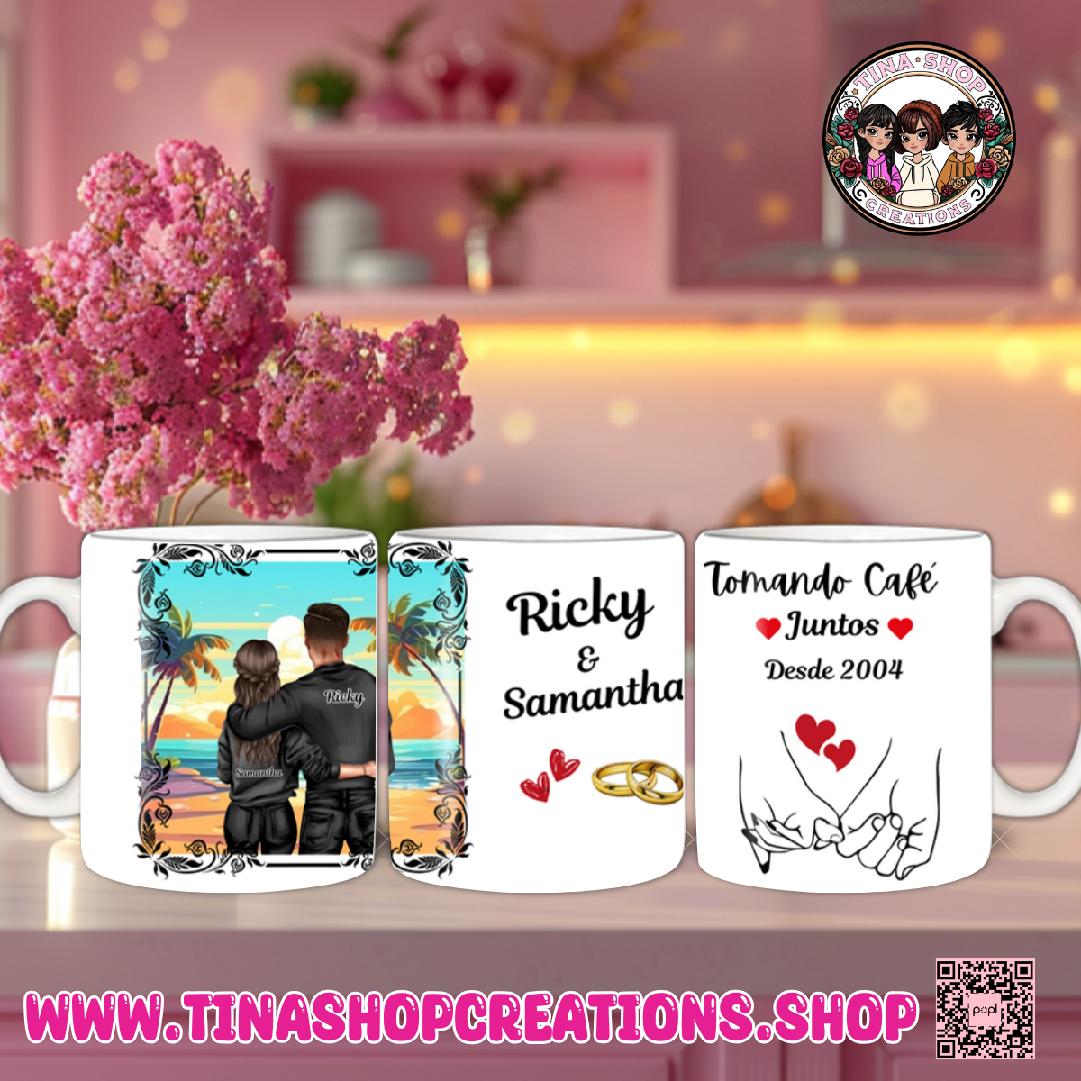 Personalized Couple Coffee Mug - Fall