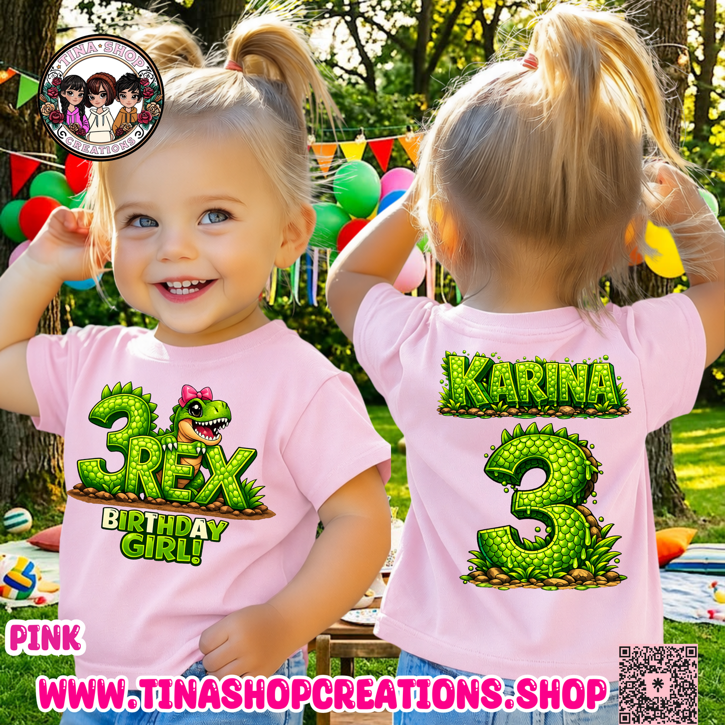 Camisa de cumpleaños 3 Rex