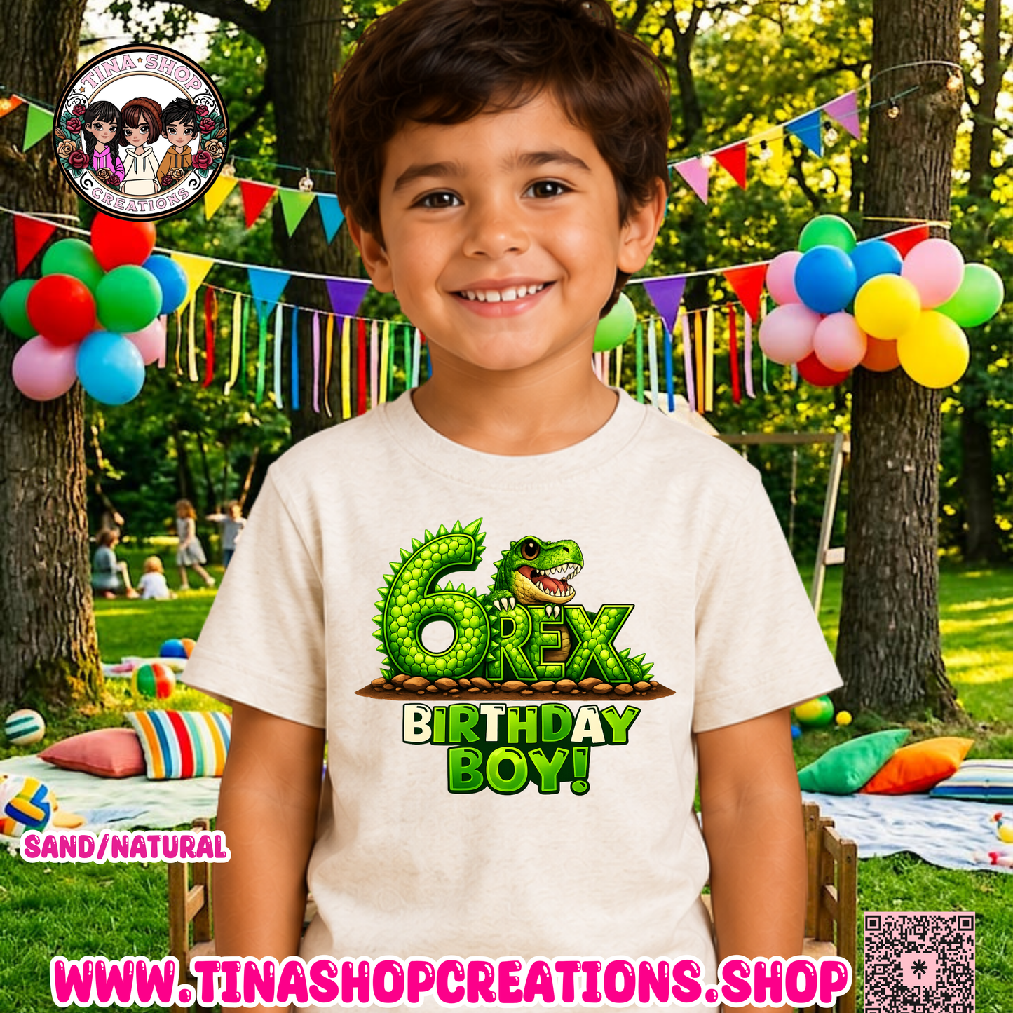 Camisa de cumpleaños 3 Rex